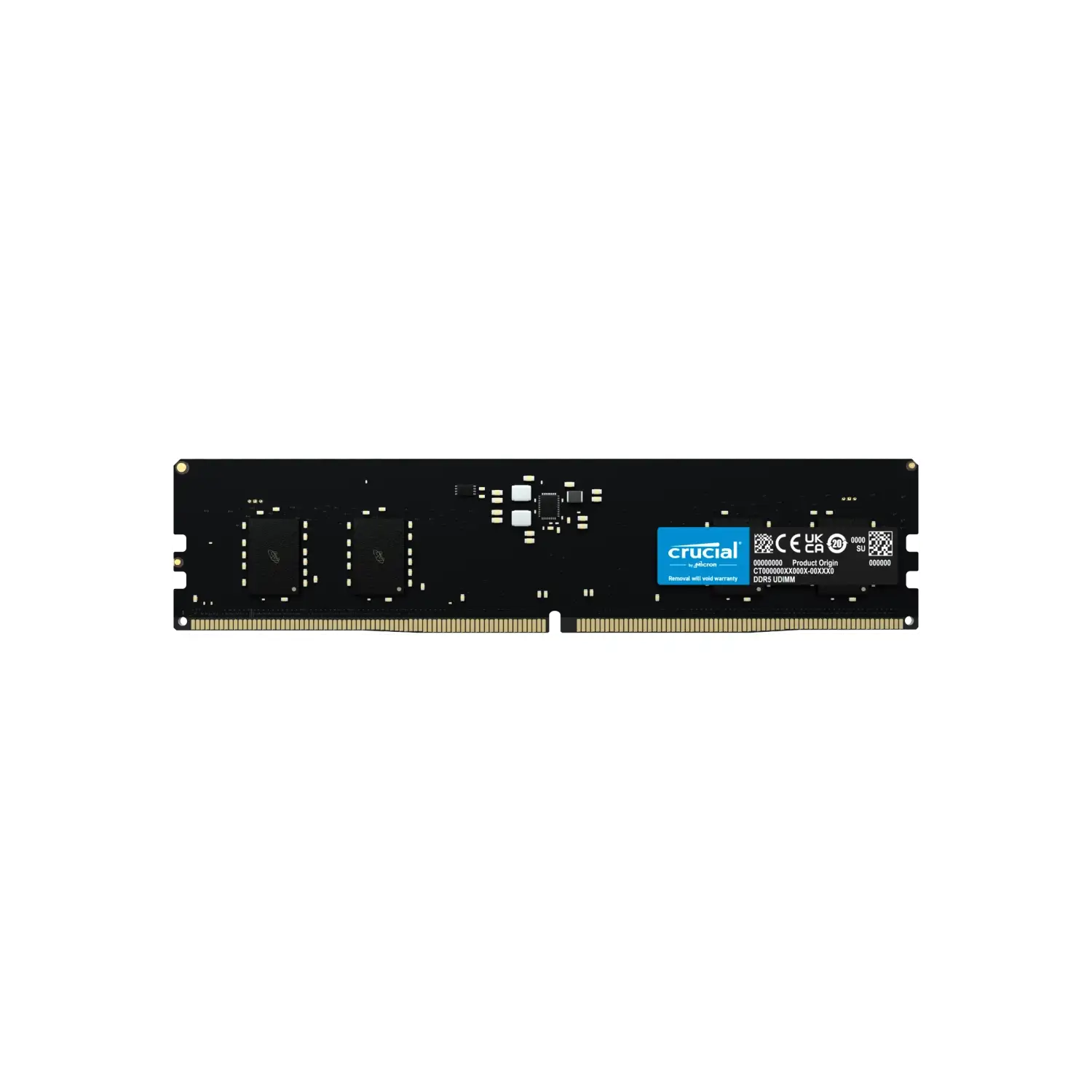 Memoria Ram UDIMM CRUCIAL Basic 8GB DDR5 4800MHz CL40 1.10V Single Negro CRUCIAL CB8GU4800