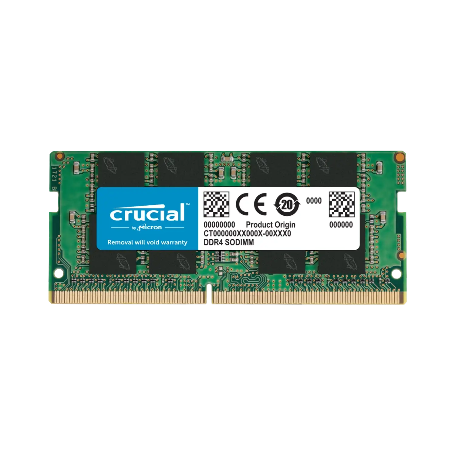 Memoria Crucial SODIMM DDR4 16GB 3200MHz CRUCIAL CT16G4SFRA32A