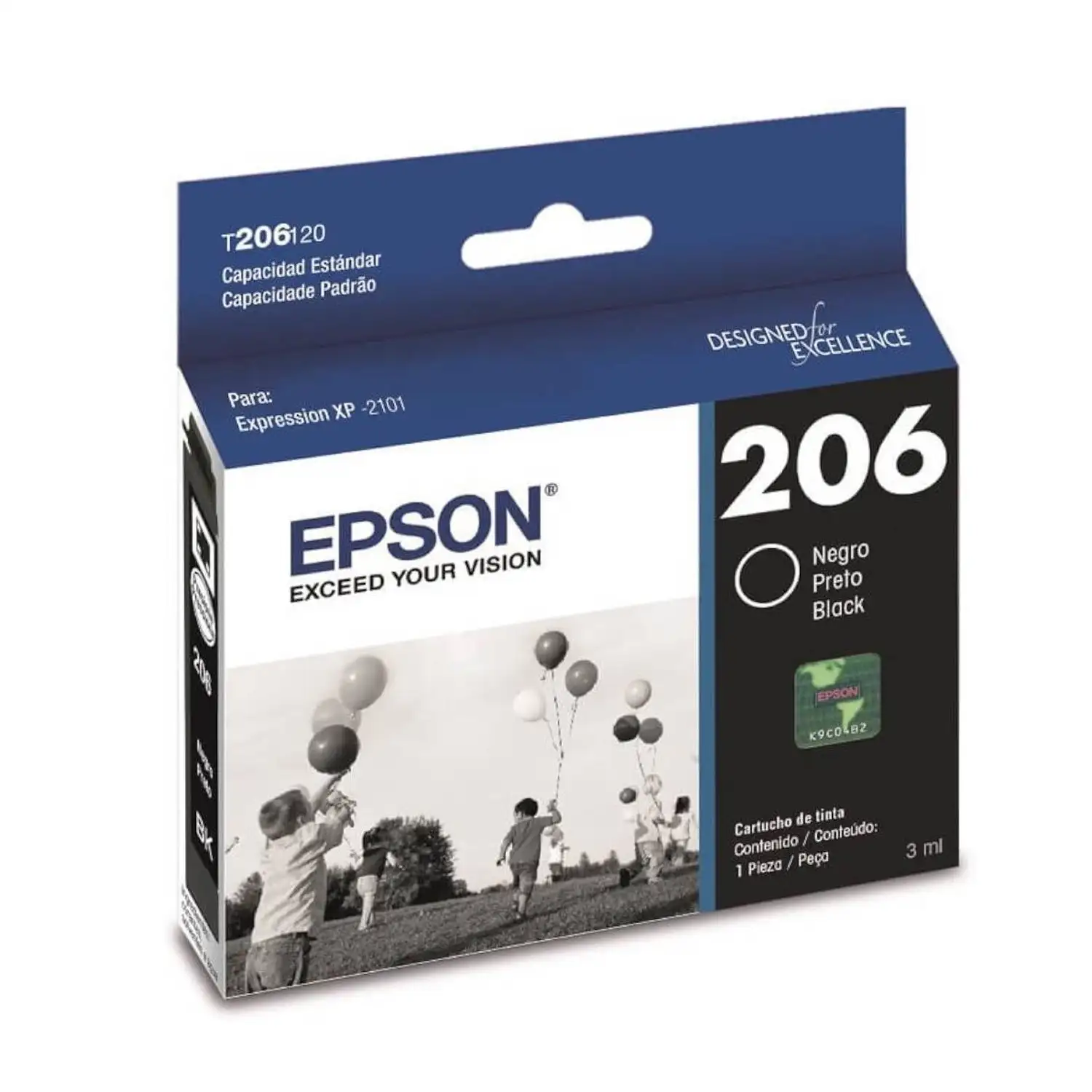 Cartucho de tinta XPRESSION XP-2101 Negra EPSON T206120-AL