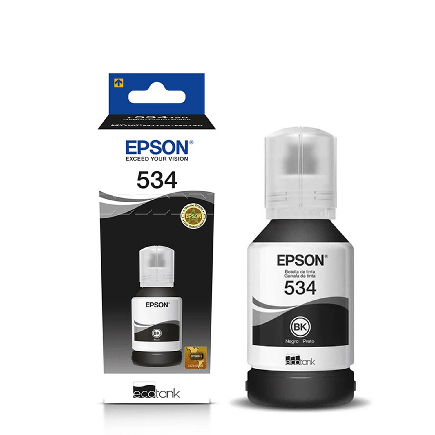 Botella de tinta Negra para Monocromáticas T534 EPSON T534120-AL