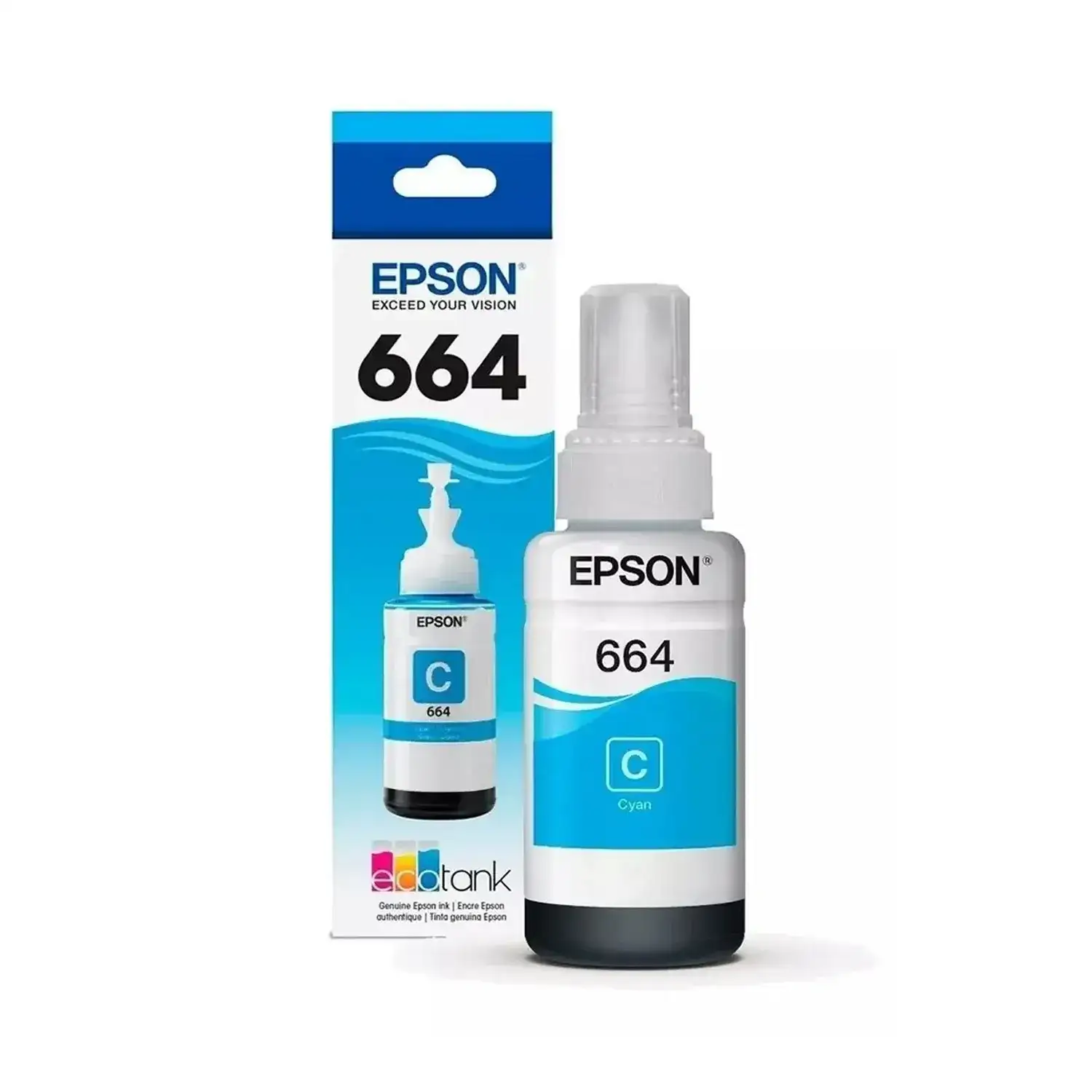 Botella de tinta Cian para L200, L210 y L355 EPSON T664220-AL