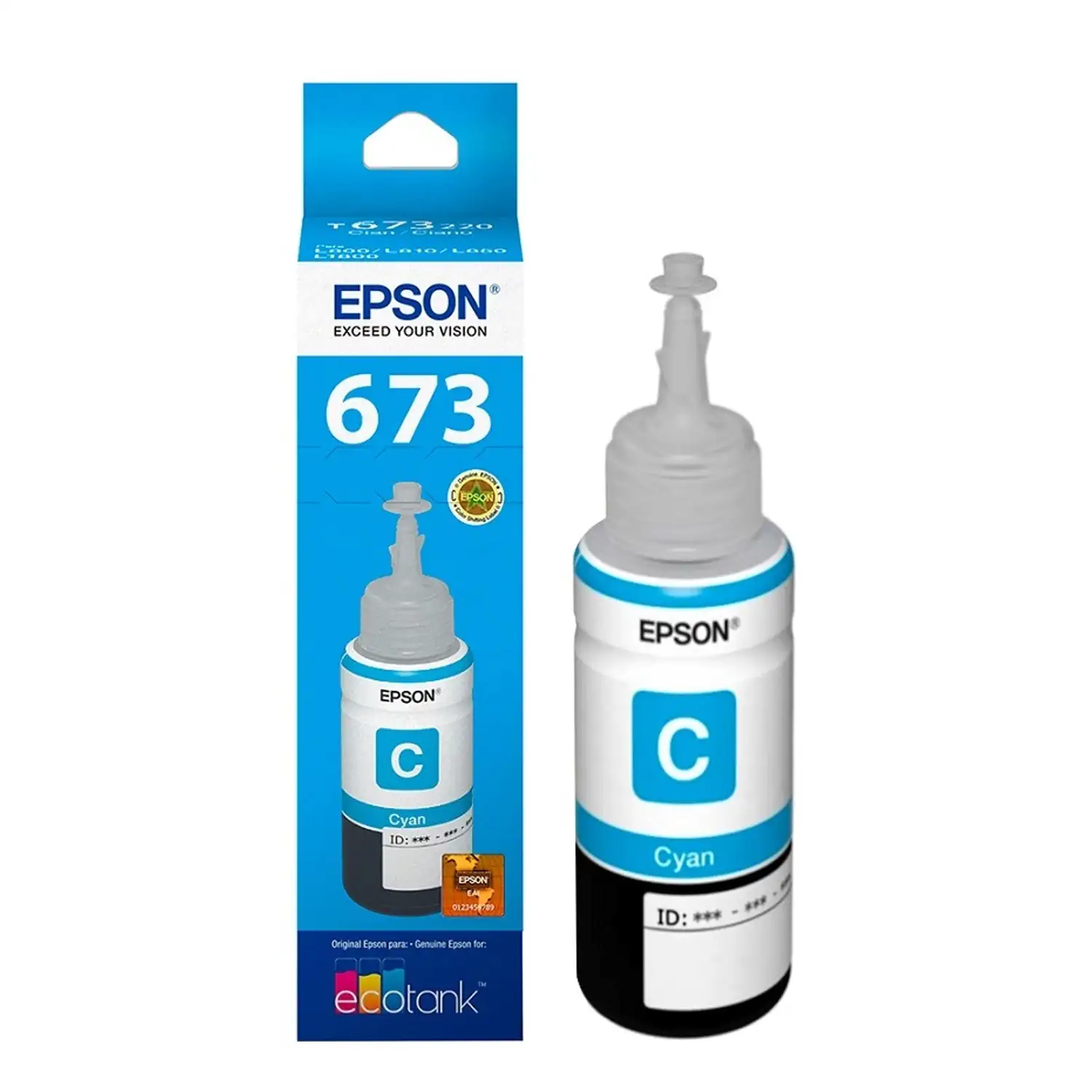 Botella de tinta Cyan para L800 EPSON T673220-AL