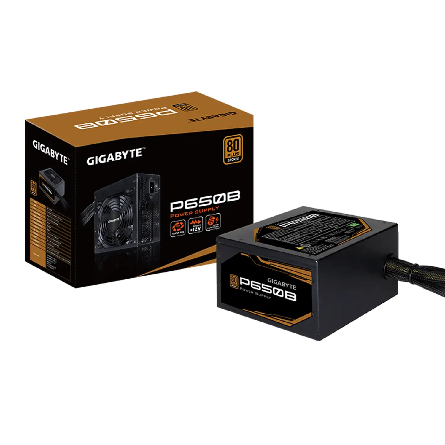 Fuente de alimentación P650B 650W 80 PLUS Bronze GIGABYTE GP-P650B