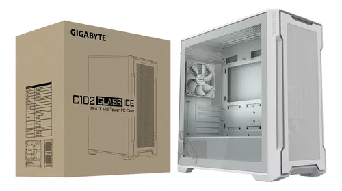 Gabinete GIGABYTE C102 GLASS ICE BLANCO GIGABYTE C102 Glass ICE