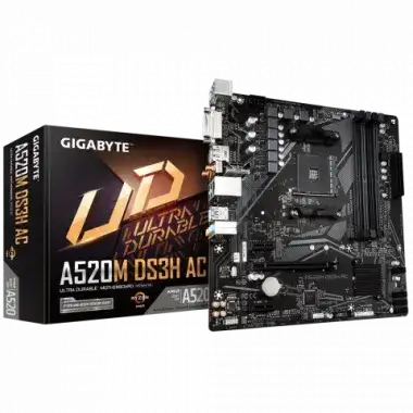 Motherboard (AM4) A520M DS3H AC GIGABYTE A520M-DS3H-AC