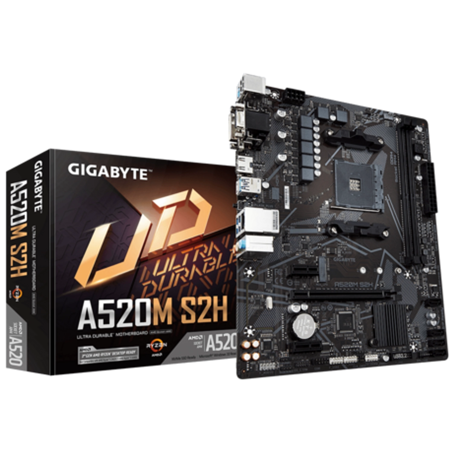 Motherboard (AM4) A520M S2H GIGABYTE A520M S2H