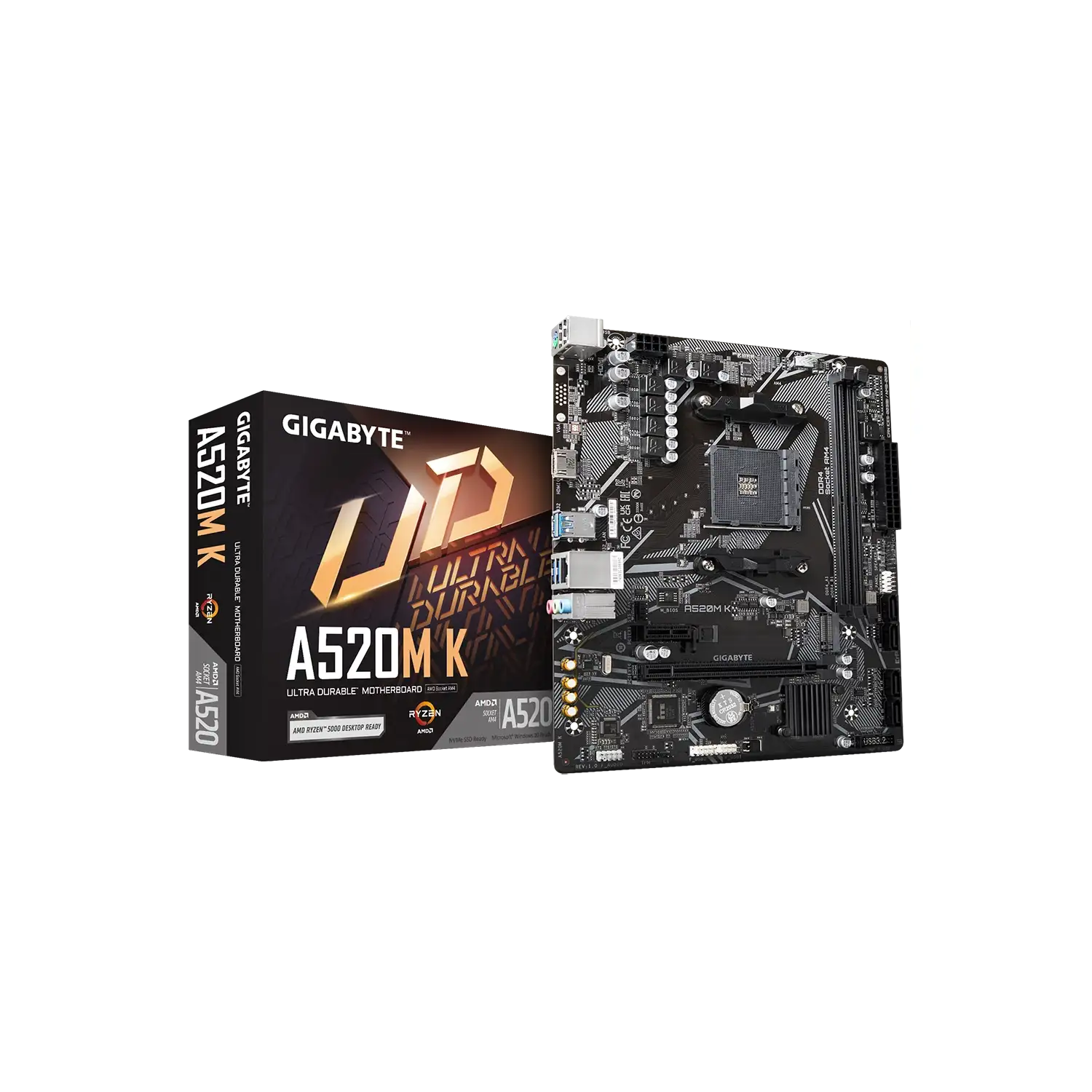 Motherboard GIGABYTE A520M K V2 AM4 DDR4 GIGABYTE A520M K V2