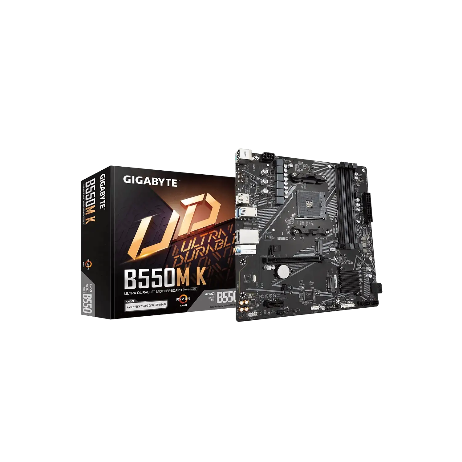 Motherboard GIGABYTE B550M K AM4 DDR4 GIGABYTE B550M K