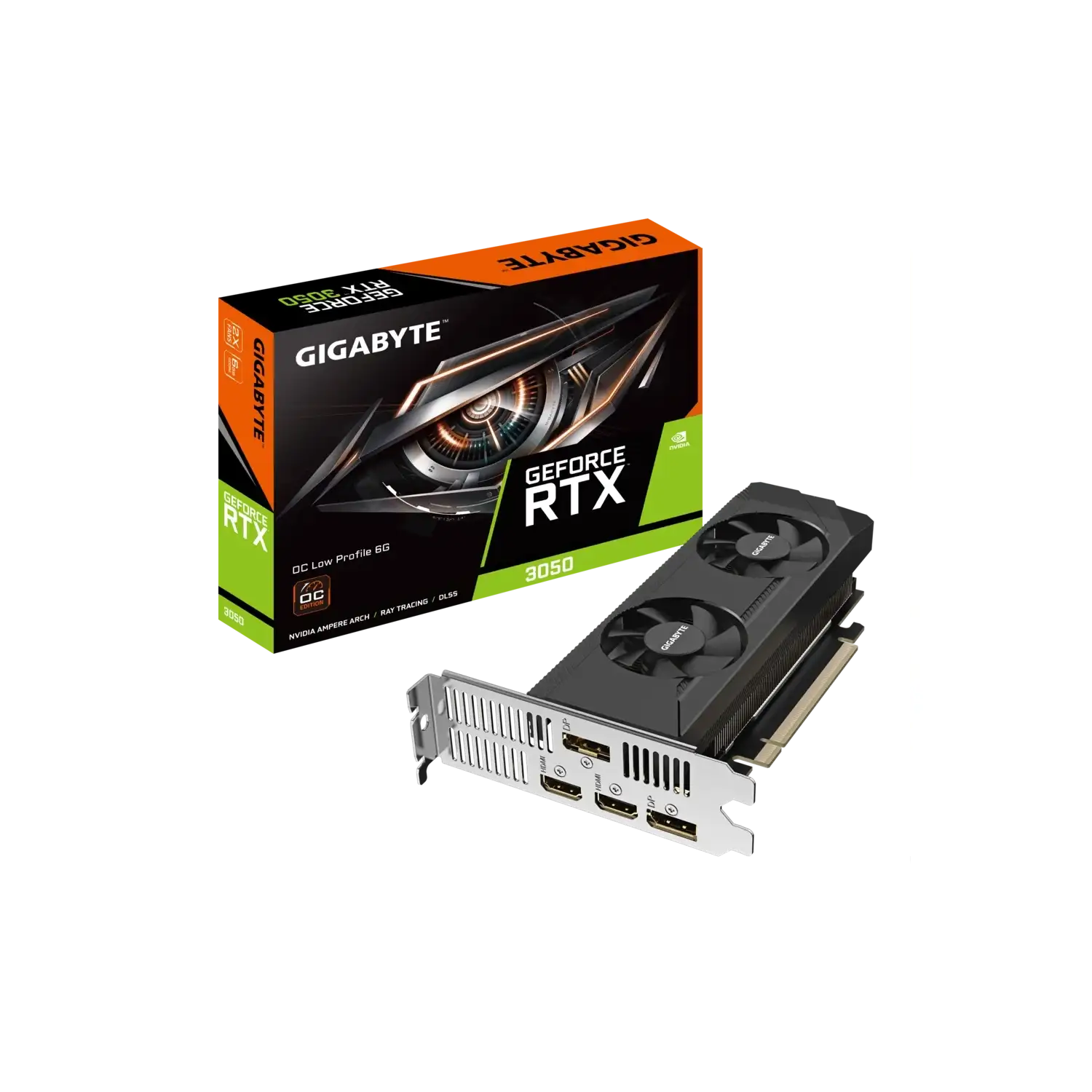 Placa GeForce RTX 3050 OC Low Profile 6G GIGABYTE GV-N3050OC-6GL