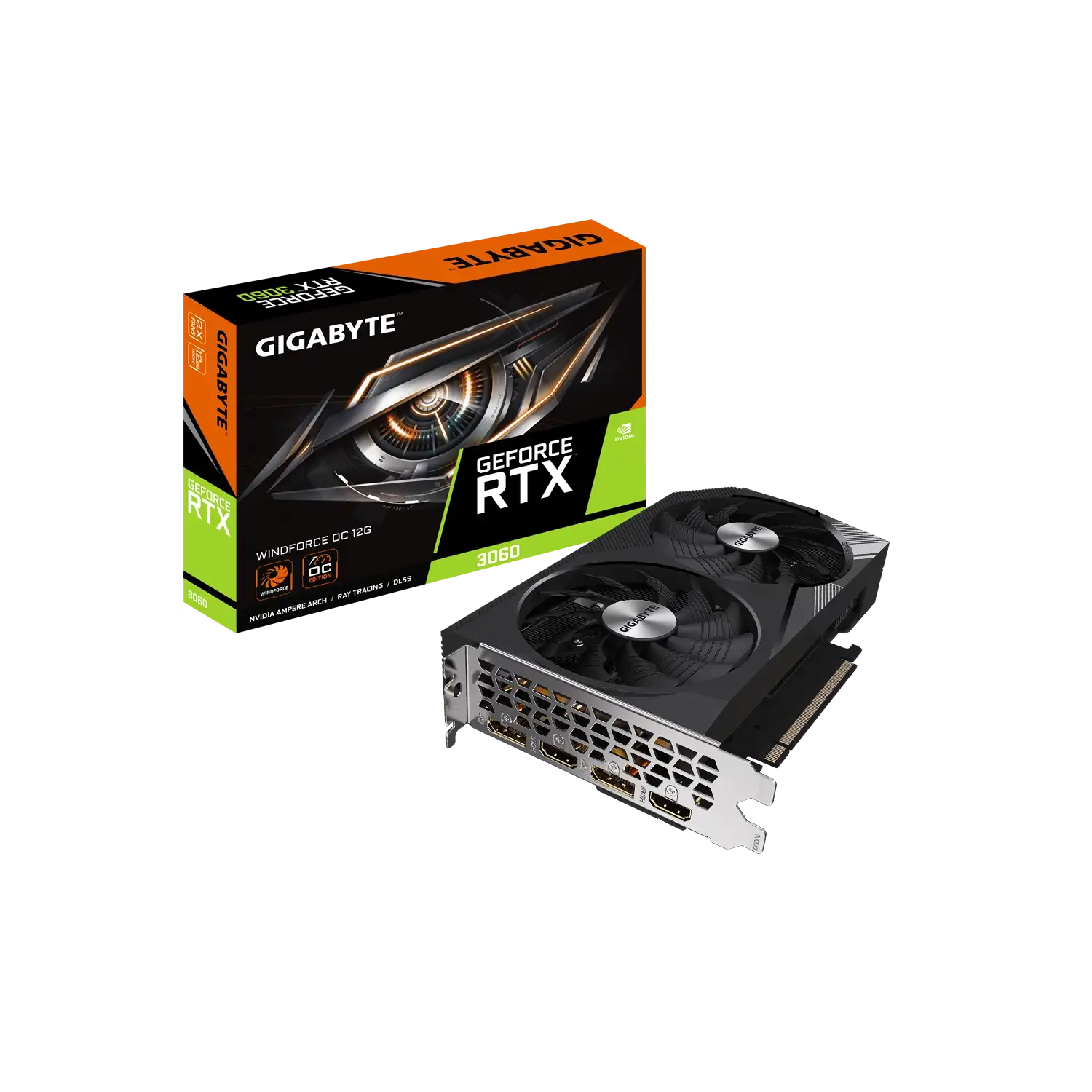 Placa GeForce RTX 3060 WINDFORCE OC 12G GIGABYTE GV-N3060WF2OC-12GD