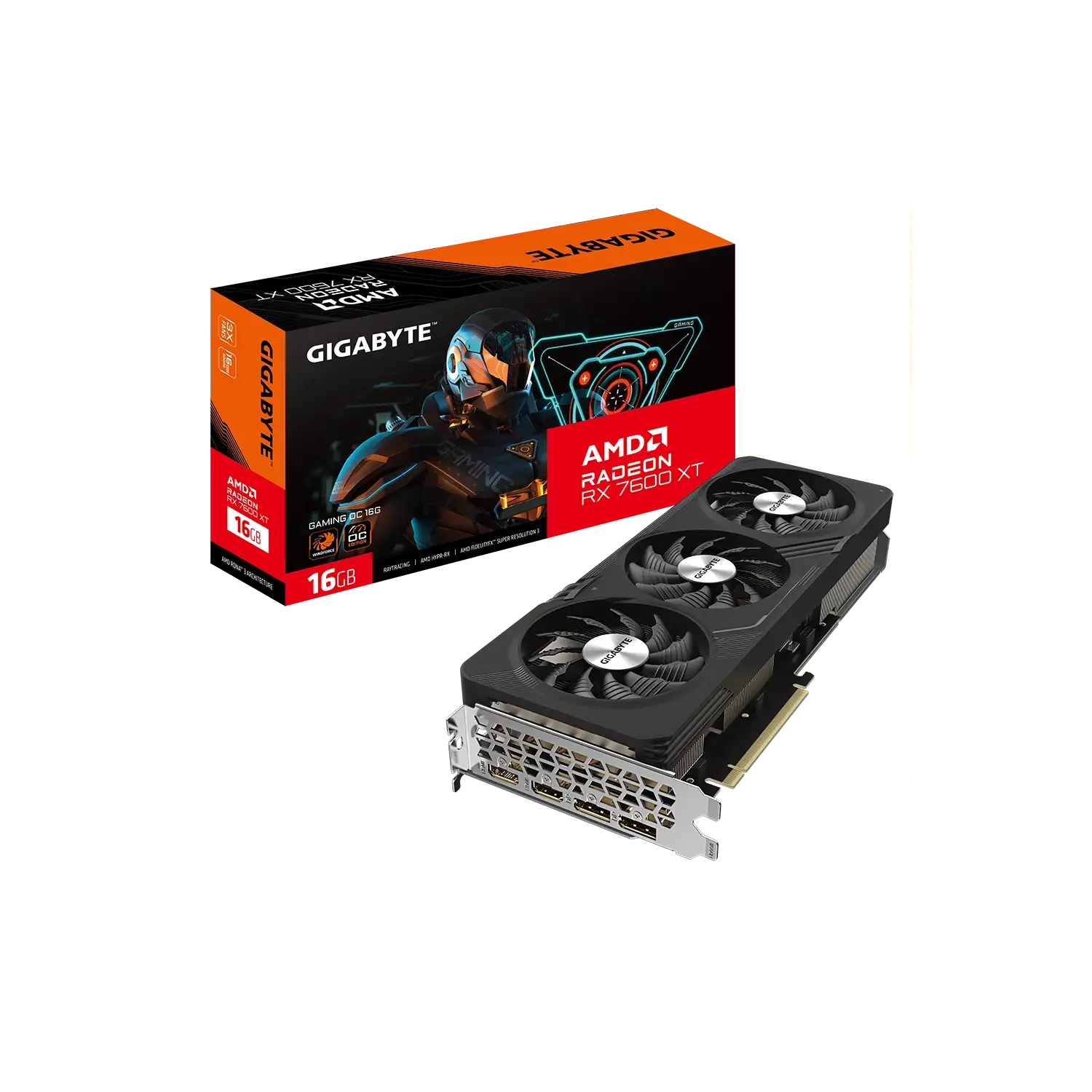 Placa Radeon RX 7600 XT GAMING OC 16G GIGABYTE GV-R76XTGAMING OC-16GD