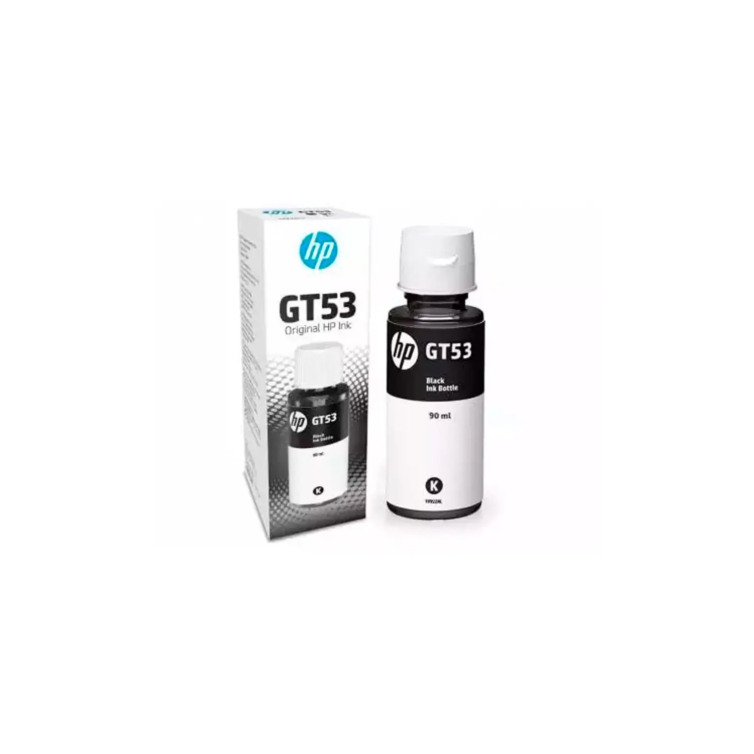 Botella de tinta GT53 negra 90ml HP 1VV22AL