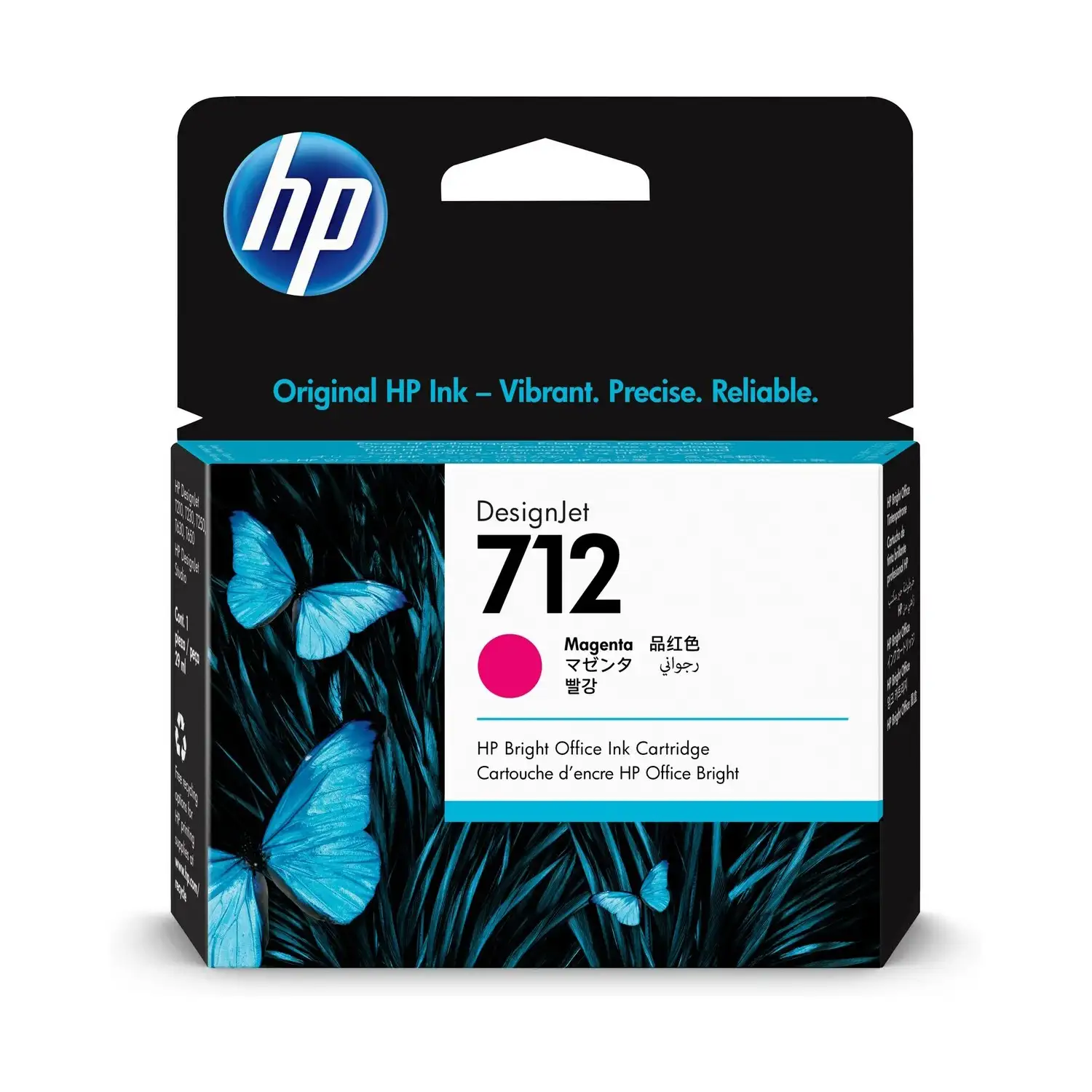 Cartucho de tinta HP DesignJet 712 magenta HP 3ED68A