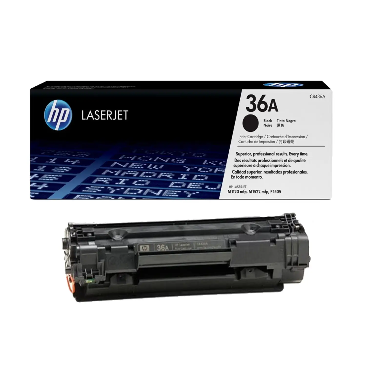 Cartucho de toner 36A Negro LaserJet HP CB436A