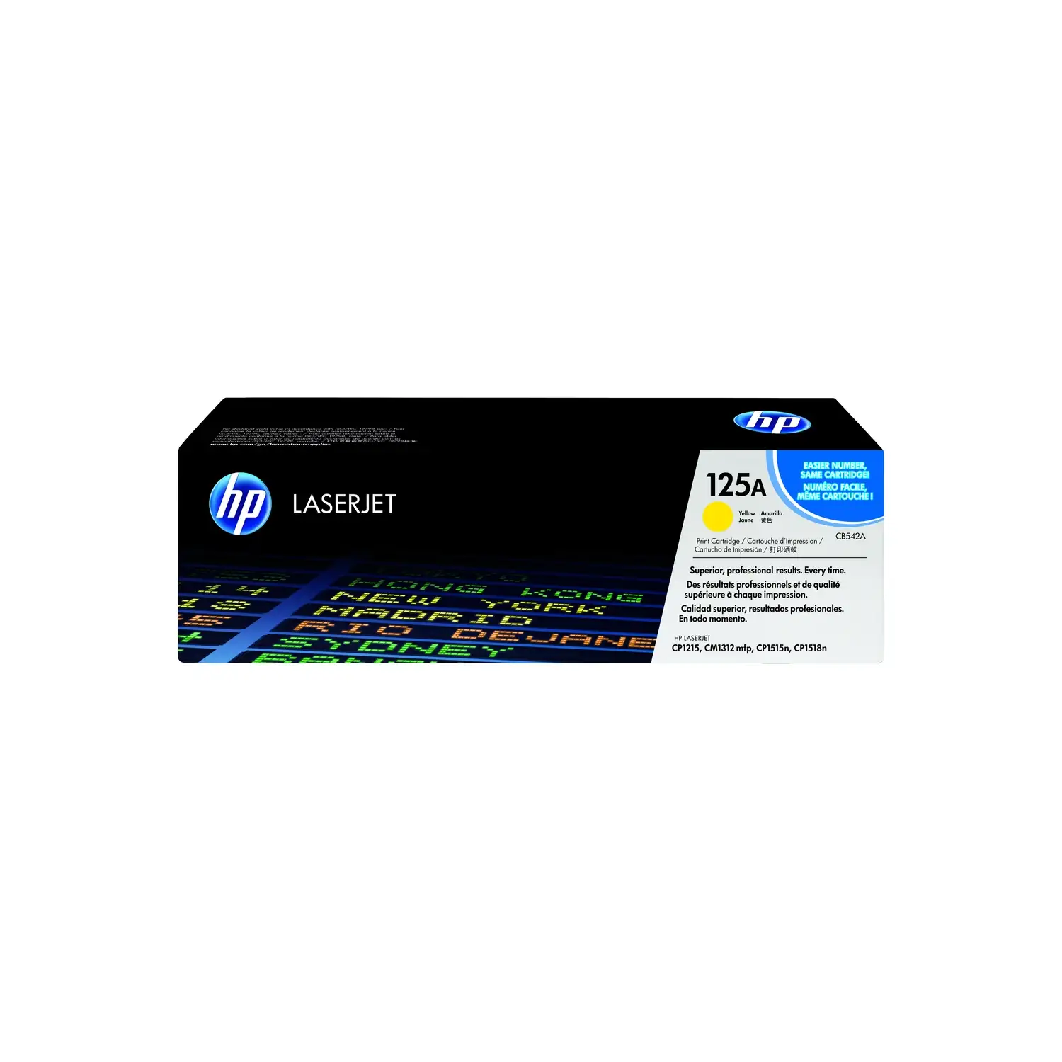 Cartucho de toner 125A Amarillo LaserJet HP CB542A