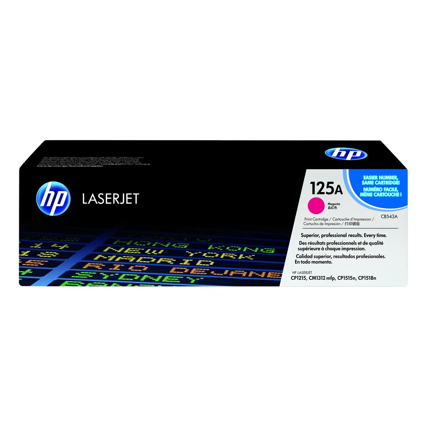 Cartucho de toner 125A Magenta LaserJet HP CB543A