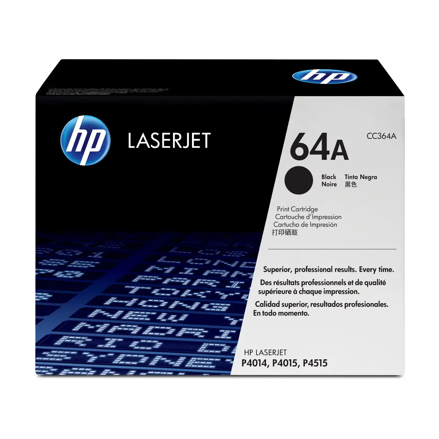 Cartucho de toner 64A Negro LaserJet HP CC364A