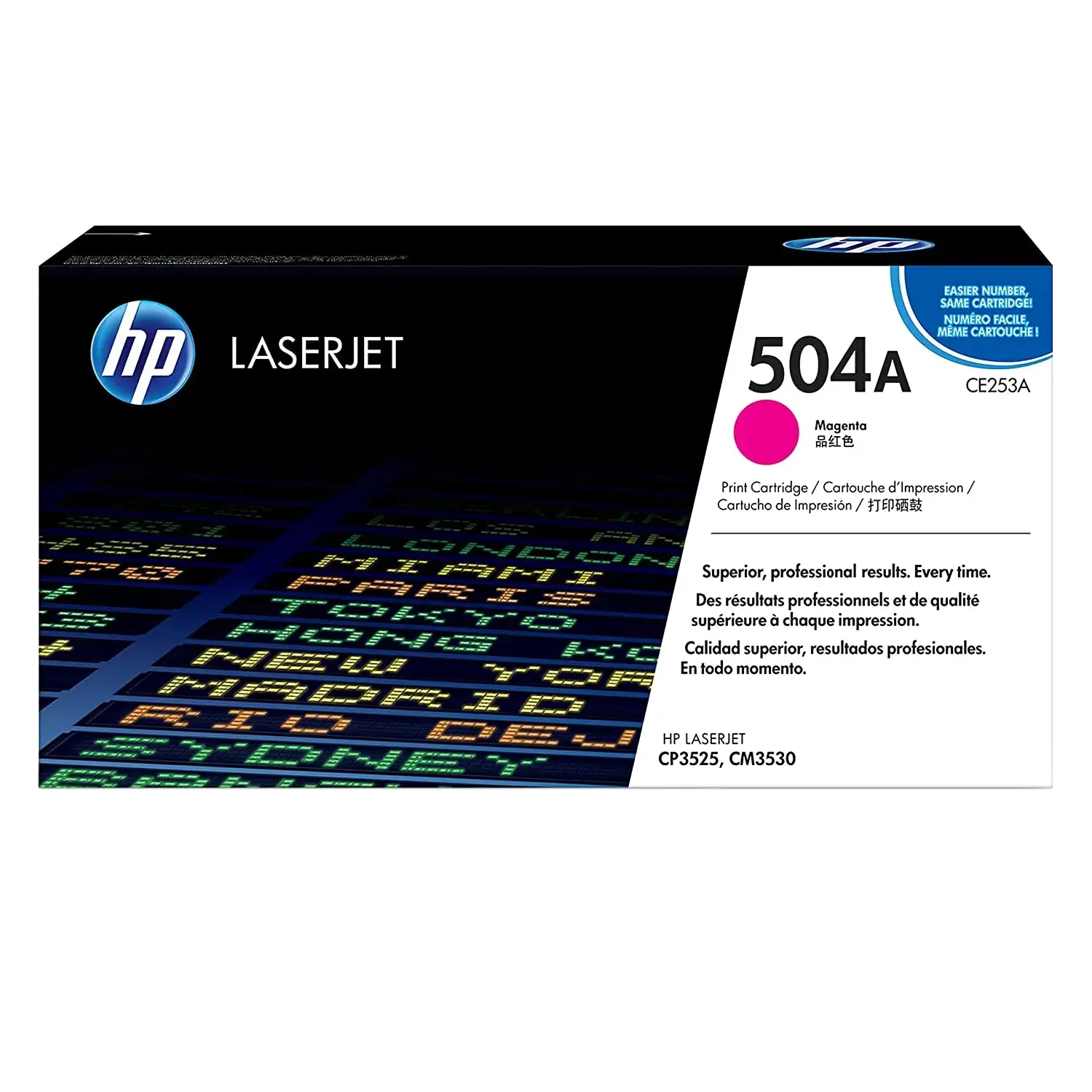 Cartucho de toner 504A Magenta HP CE253A