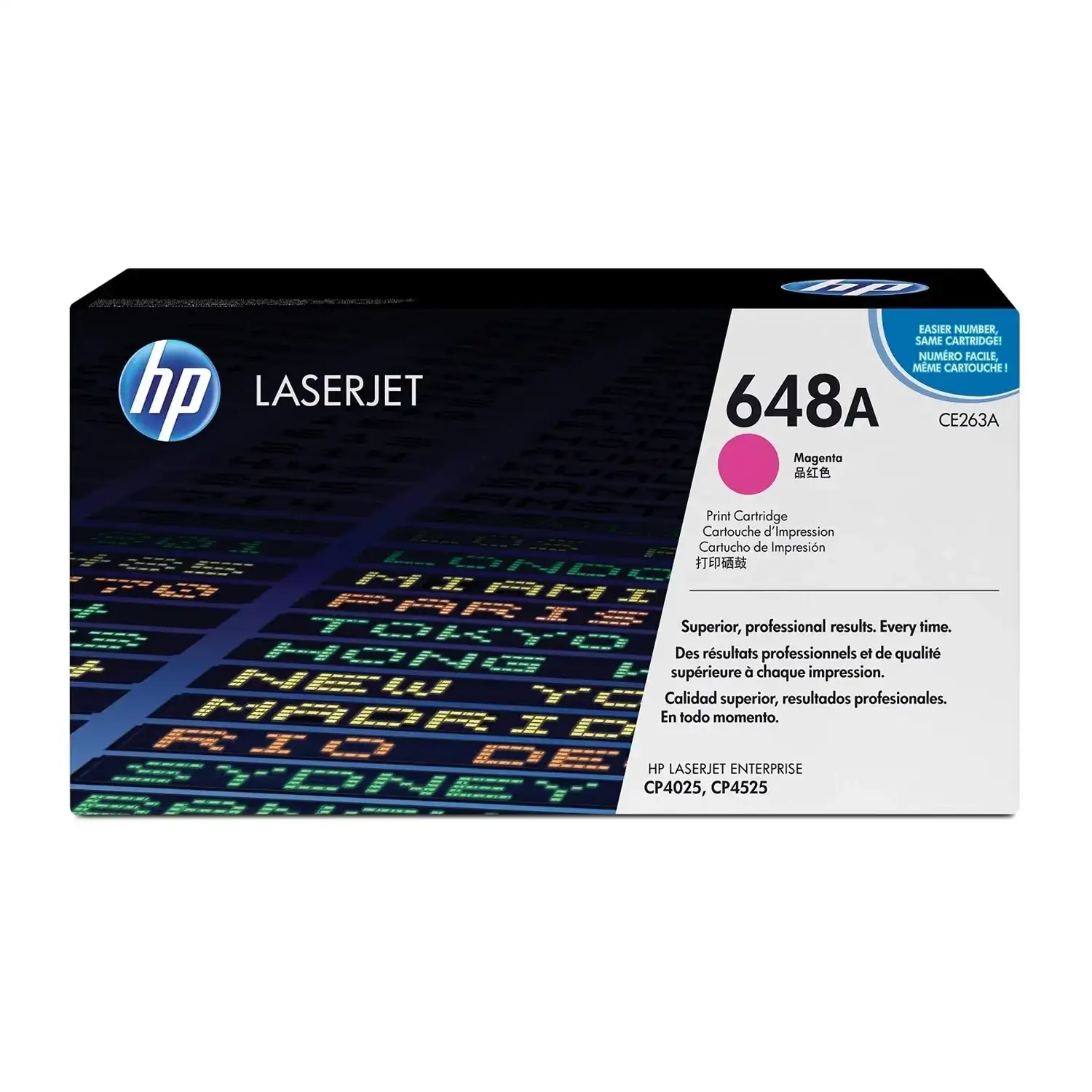 Cartucho de toner 648A Magenta LaserJet HP CE263A