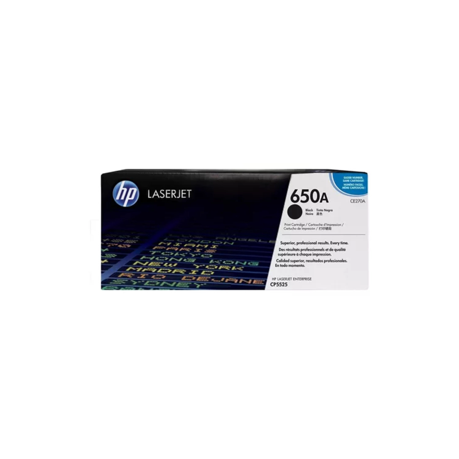 Cartucho de toner 650A Negro LaserJet HP CE270A