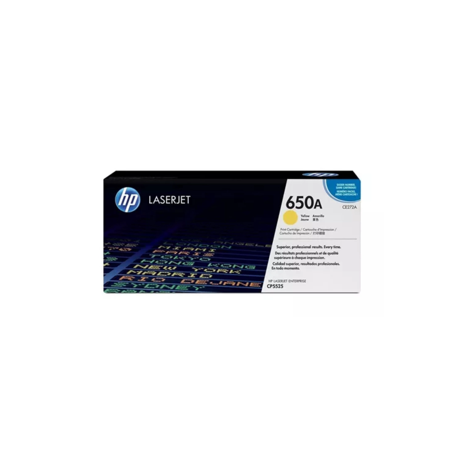 Cartucho de toner 650A Amarillo LaserJet HP CE272A