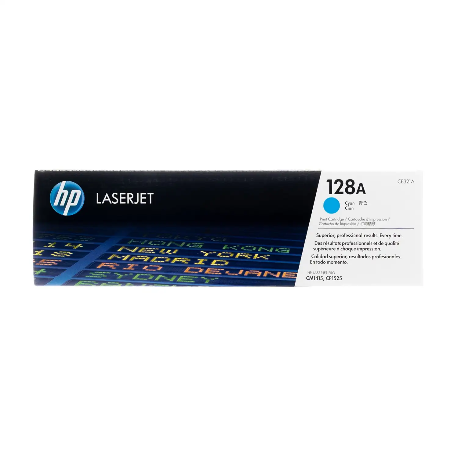 Cartucho de toner 128A Cian LaserJet HP CE321A