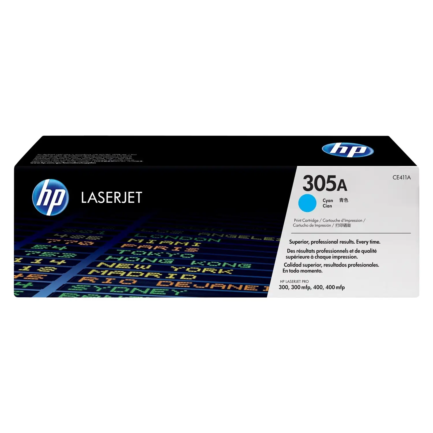 Cartucho de toner 305A Cian LaserJet HP CE411A