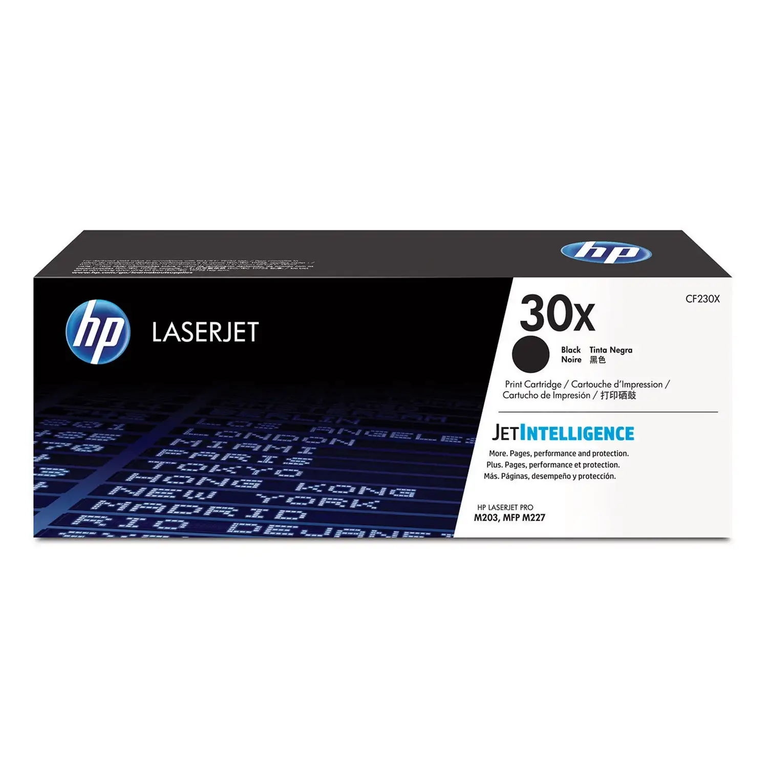 Cartucho de toner 30 X Negro Alto rendimiento HP CF230X