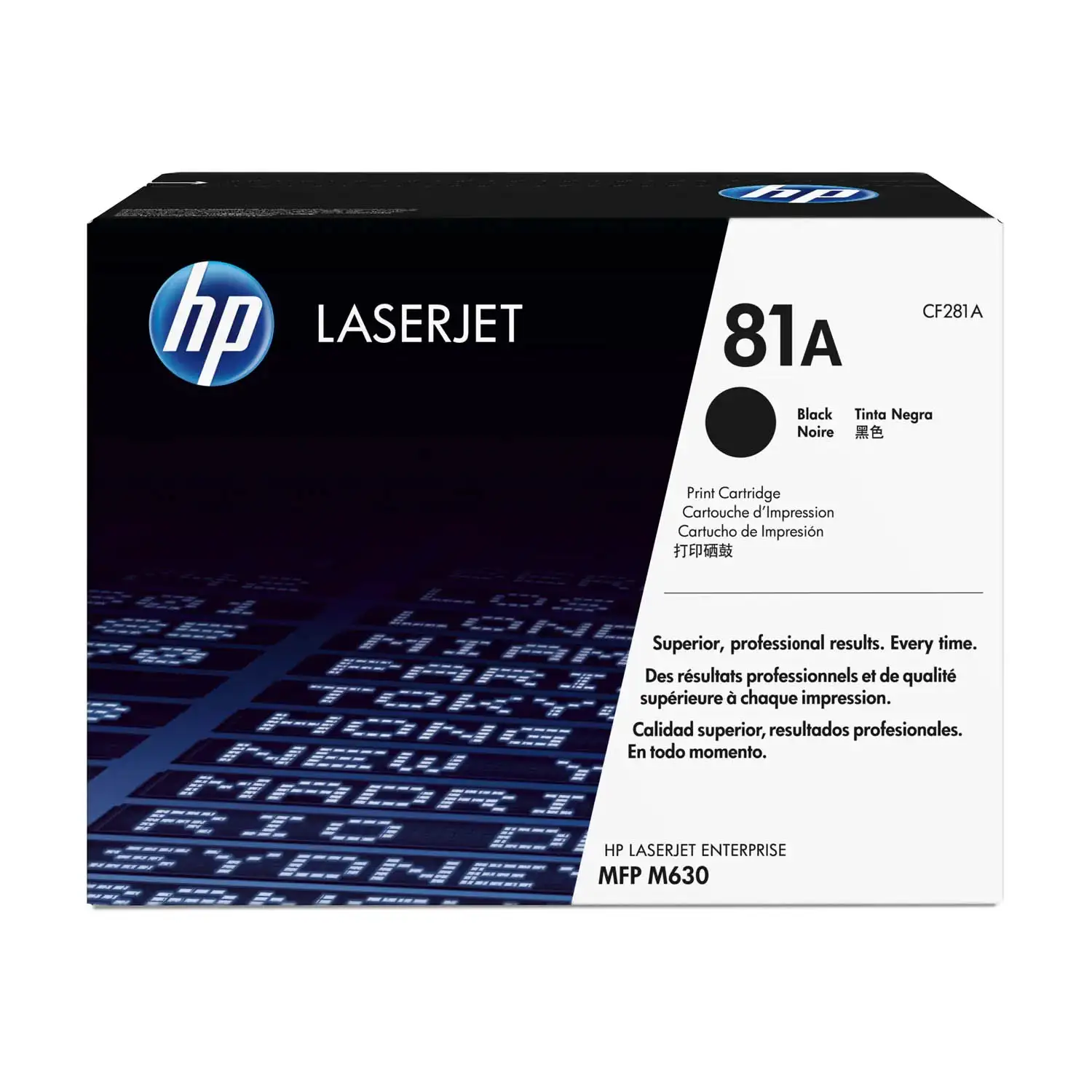 Cartucho de tóner 81A Negro LaserJet HP CF281A