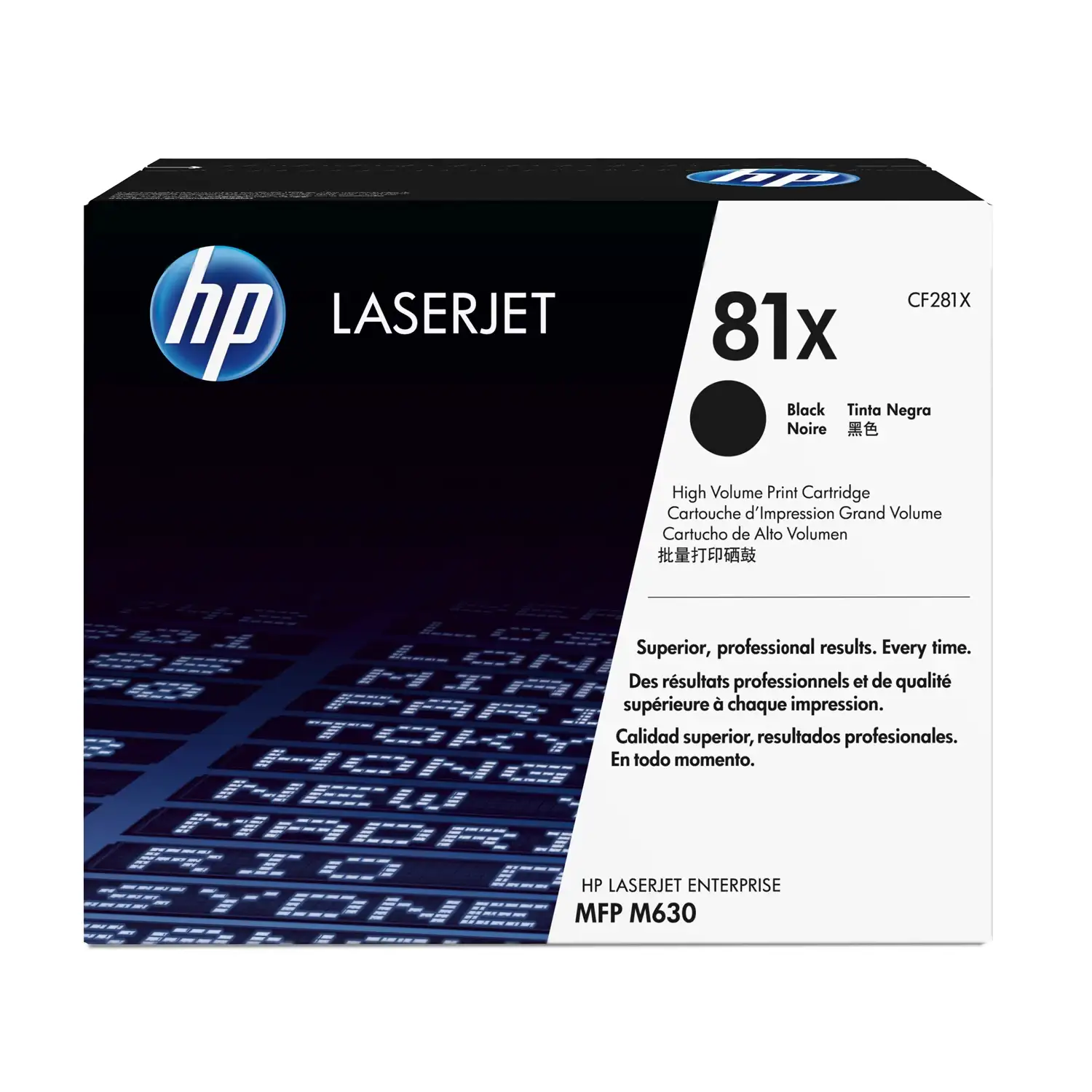 Cartucho de toner 81 X Negro LaserJet HP CF281X