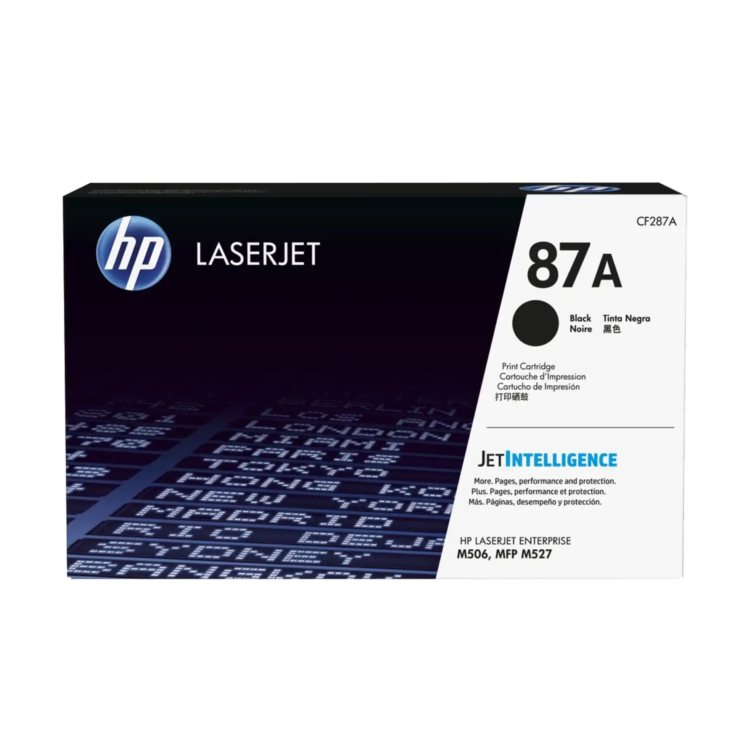 Cartucho de toner 87A Negro LaserJet HP CF287A