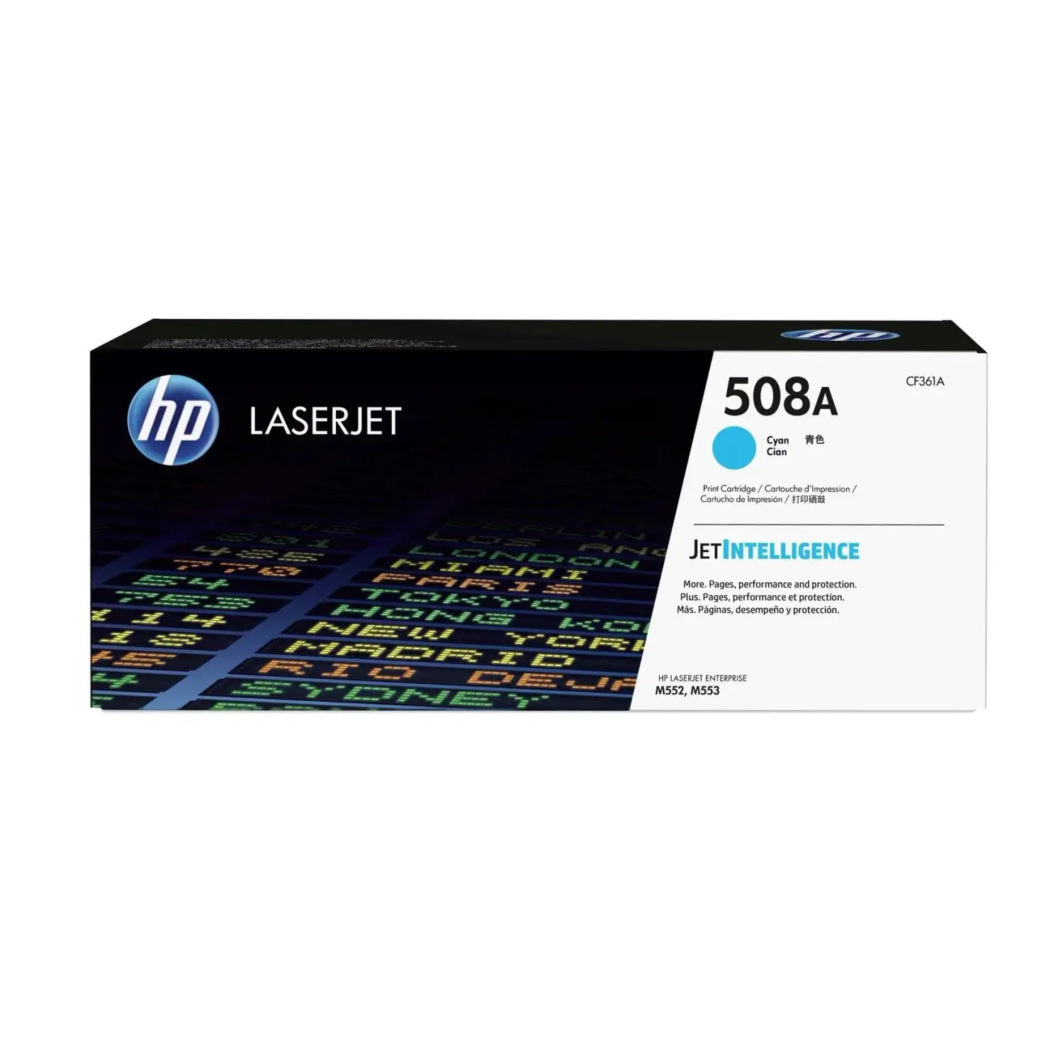 Cartucho de toner 508A Cian LaserJet HP CF361A