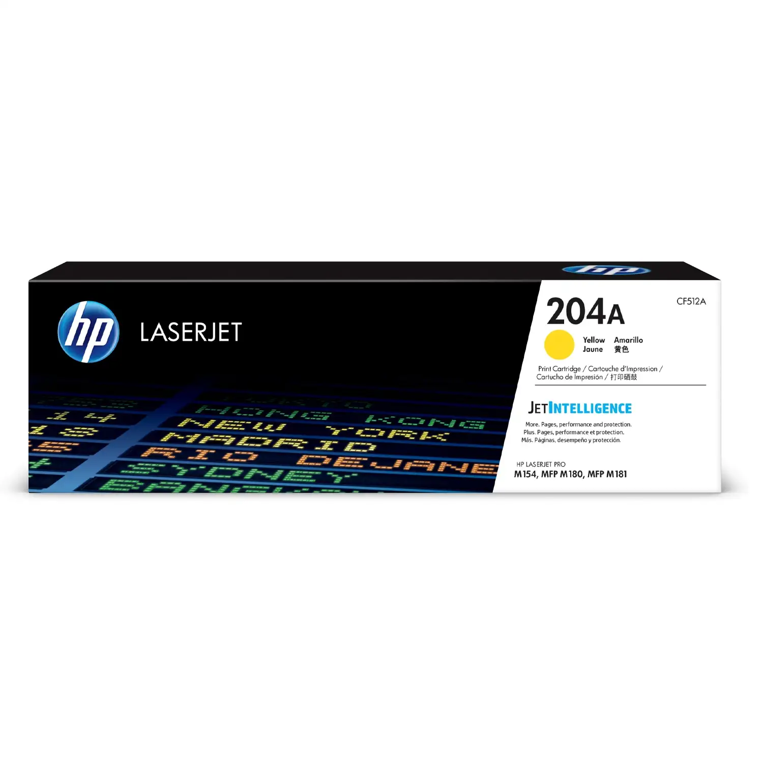 Cartucho de toner 204A Amarillo LaserJet HP CF512A