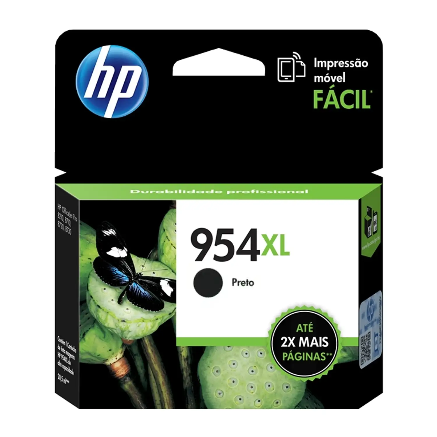 Cartucho de tinta 954XL Negra Alto Rendimiento HP L0S71AL