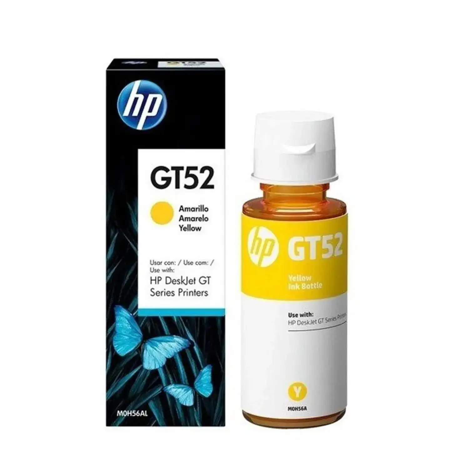 Botella de tinta GT52 Amarilla HP M0H56AL