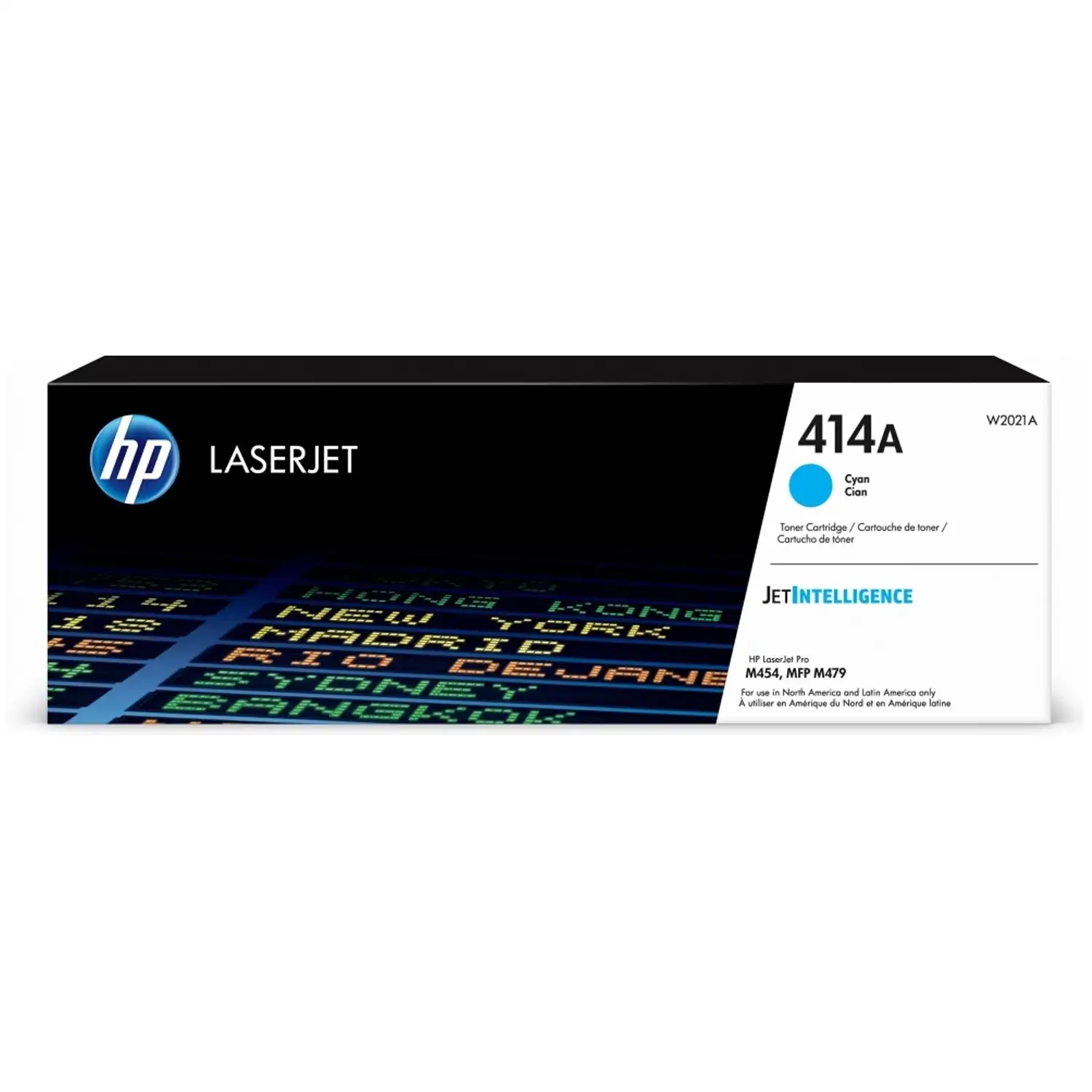 Cartucho de tóner original LaserJet 414A cian HP W2021A