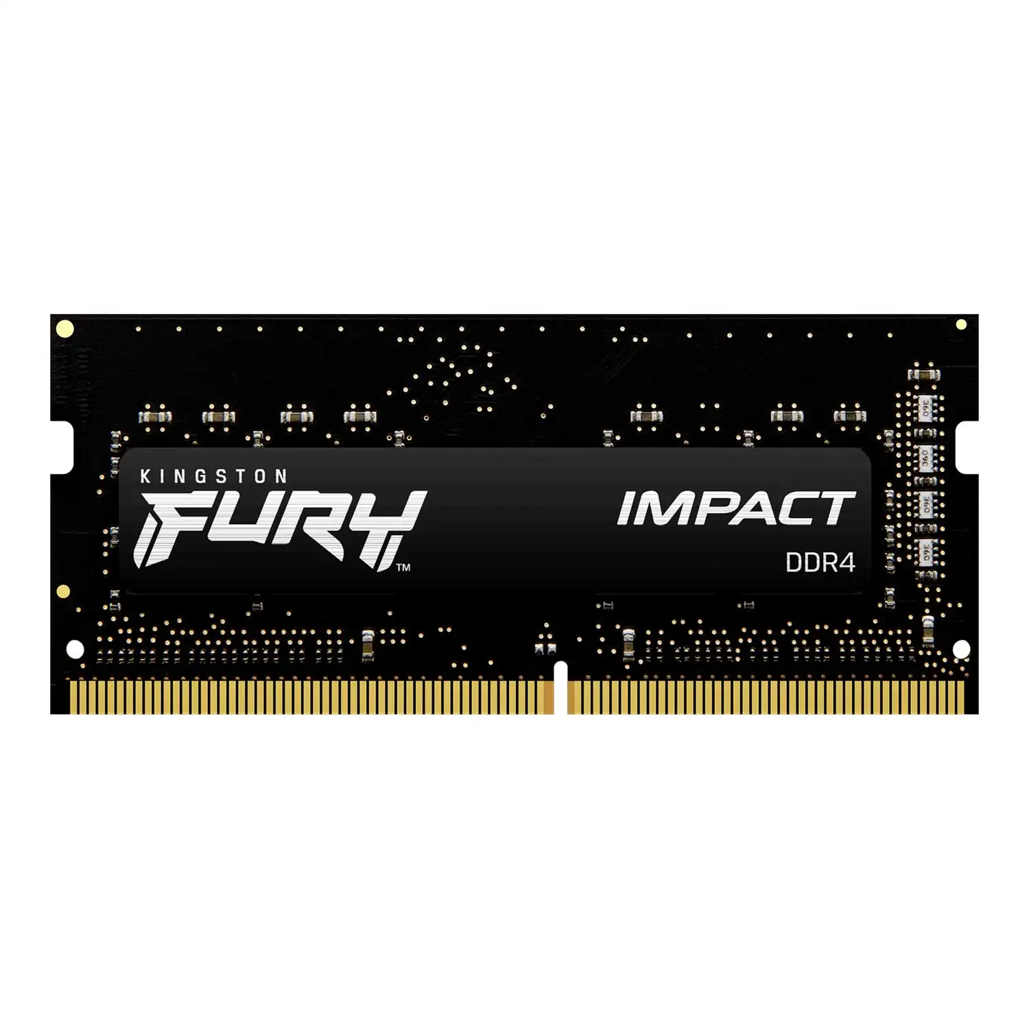 Memoria SODIMM Fury DDR4 8GB 3200MHz Impact Negra KINGSTON KF432S20IB/8