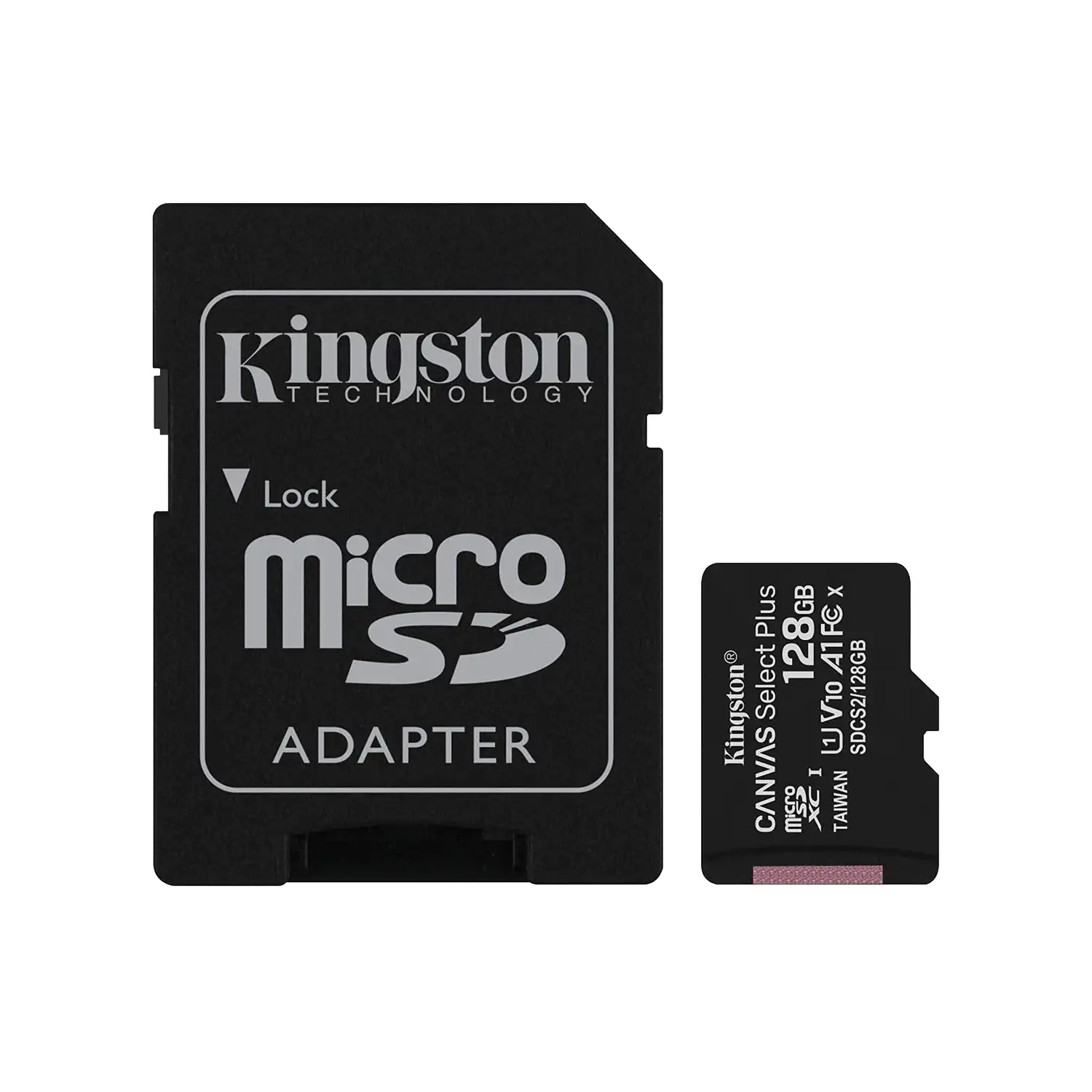 Tarjeta microSDXC 128GB Canvas Select Plus c/adapt KINGSTON SDCS2/128GB