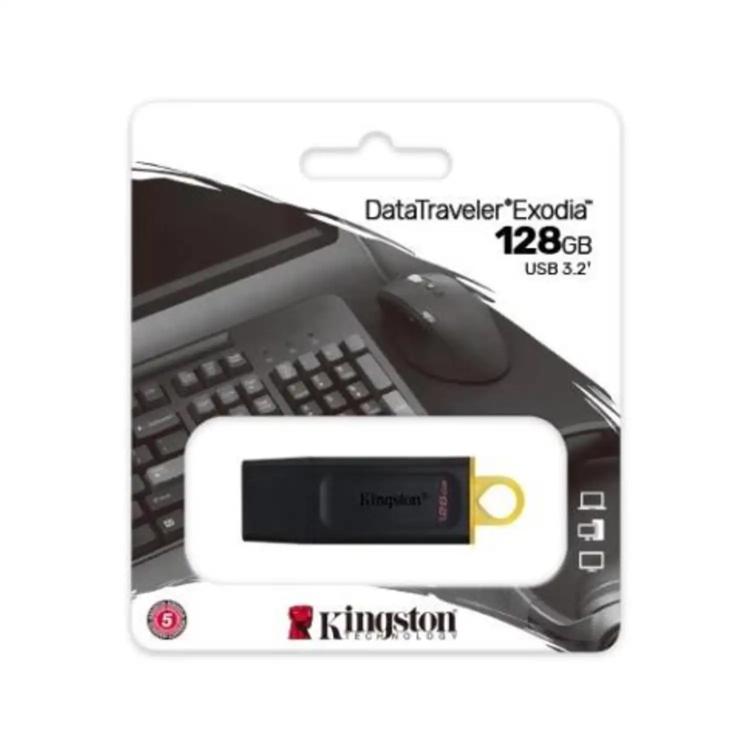 Pen Drive 3.2 DTX 128GB Exodia M Negro KINGSTON DTXM/128GB