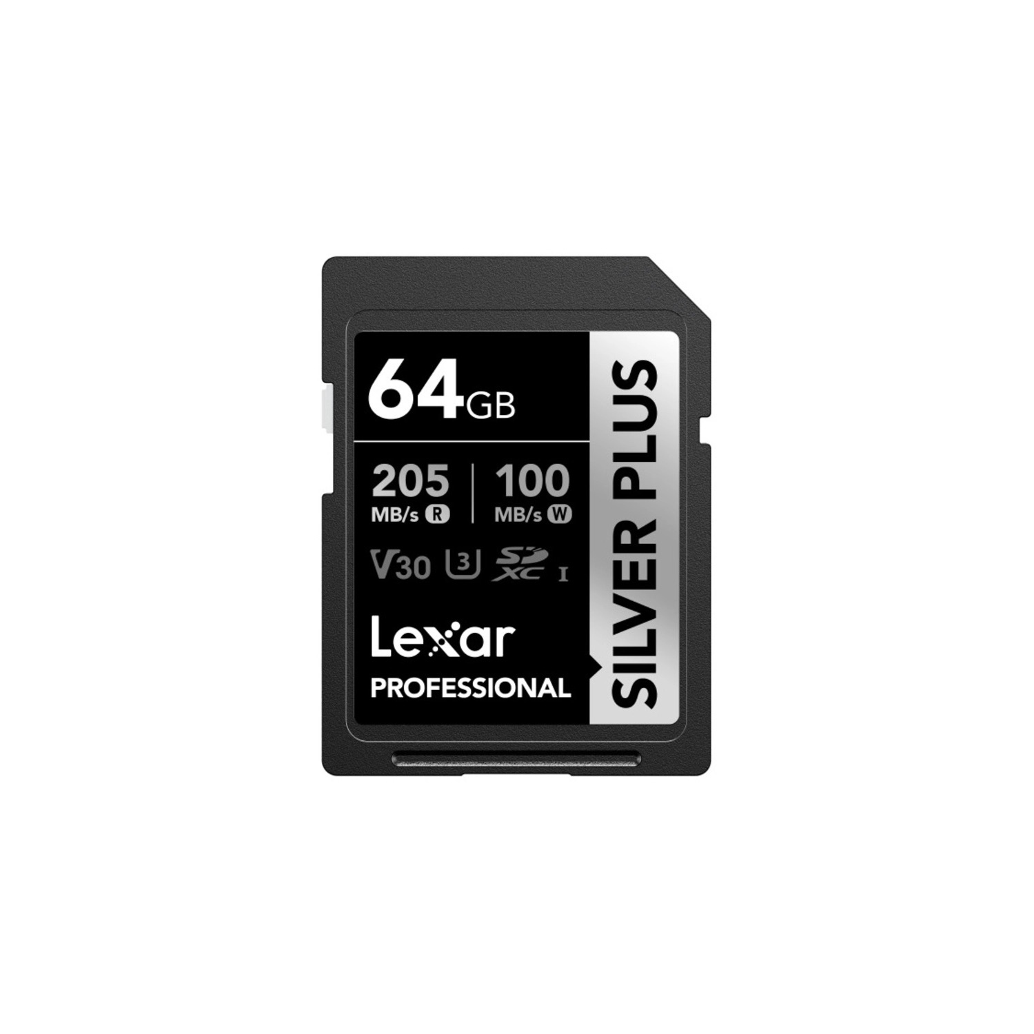 Tarjeta SILVER PLUS SDXC Lexar 64GB UHS-I LEXAR LSDSIPL064G-BNNNG