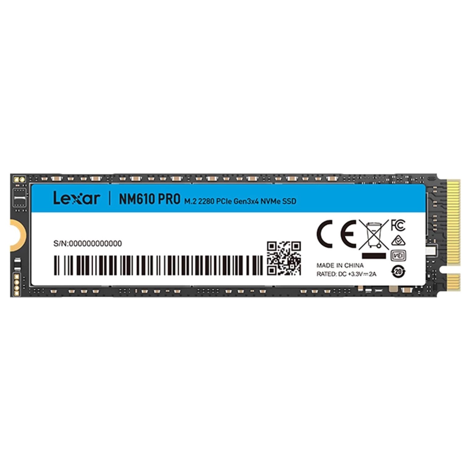 Disco Interno SSD LEXAR NM610 PRO 1T M.2 NVMe LEXAR LNM610P001T-RNNNG