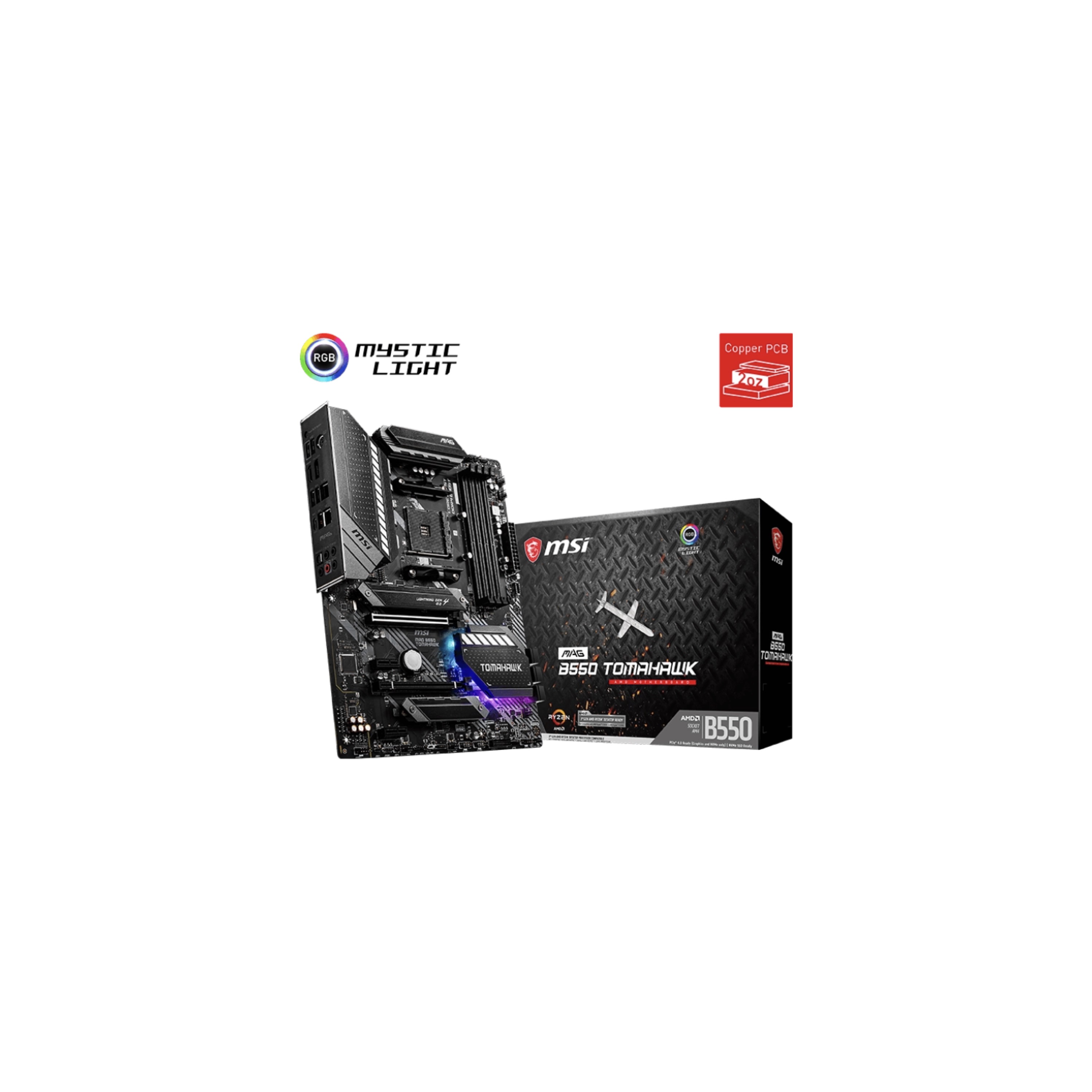 Motherboard MSI MAG B550 TOMAHAWK AM4 DDR4 MSI MAG B550 TOMAHAWK