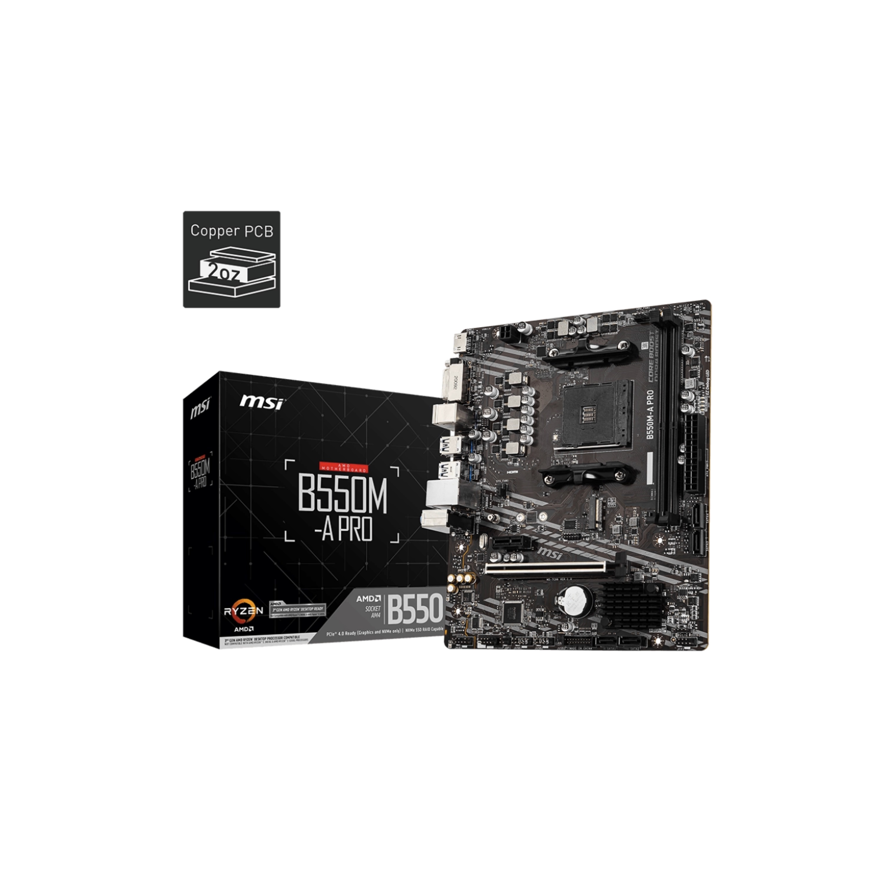 Motherboard MSI B550M-A PRO (AM4) MSI B550M-A PRO