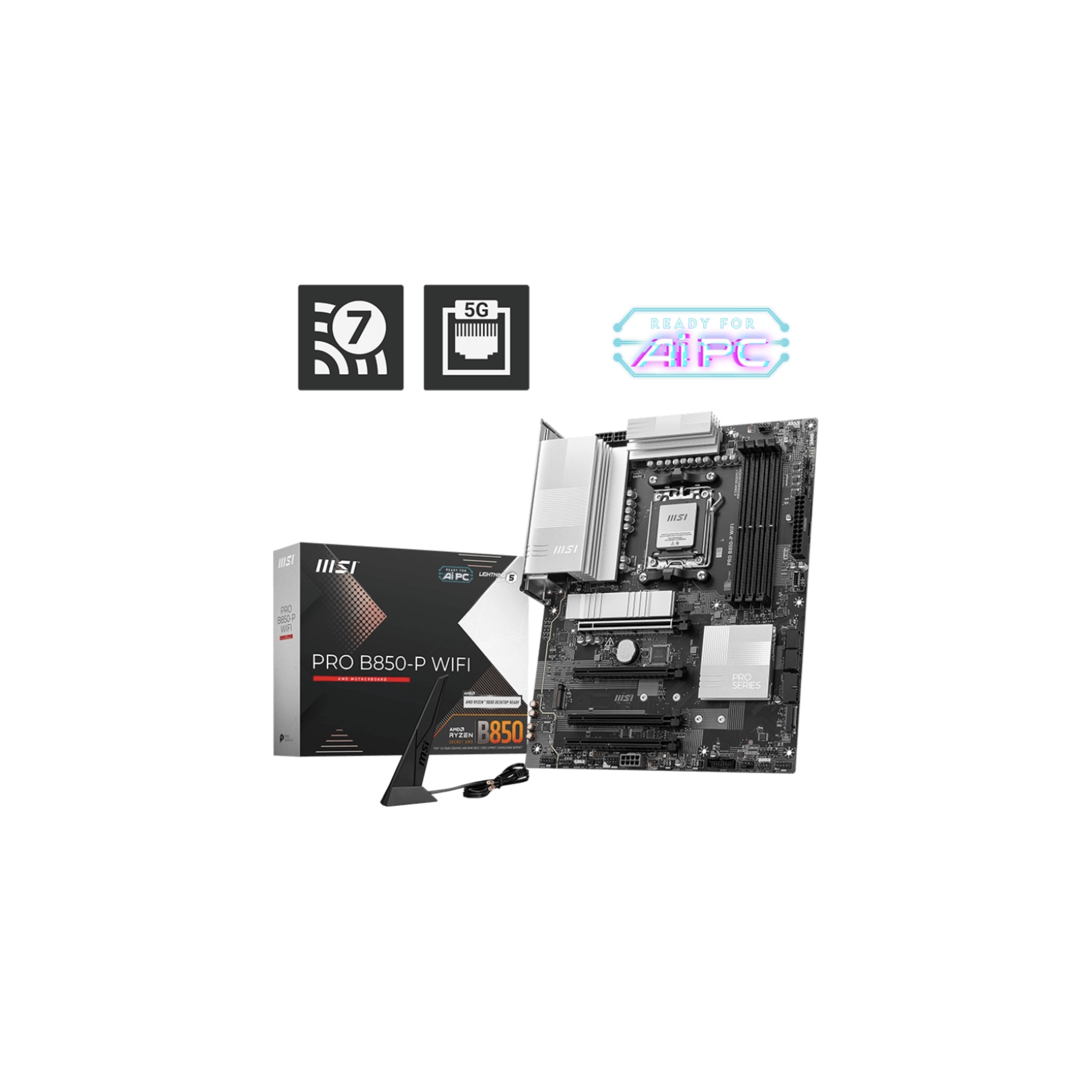 Motherboard MSI PRO B850-P WIFI AM5 DDR5 MSI PRO B850-P WIFI