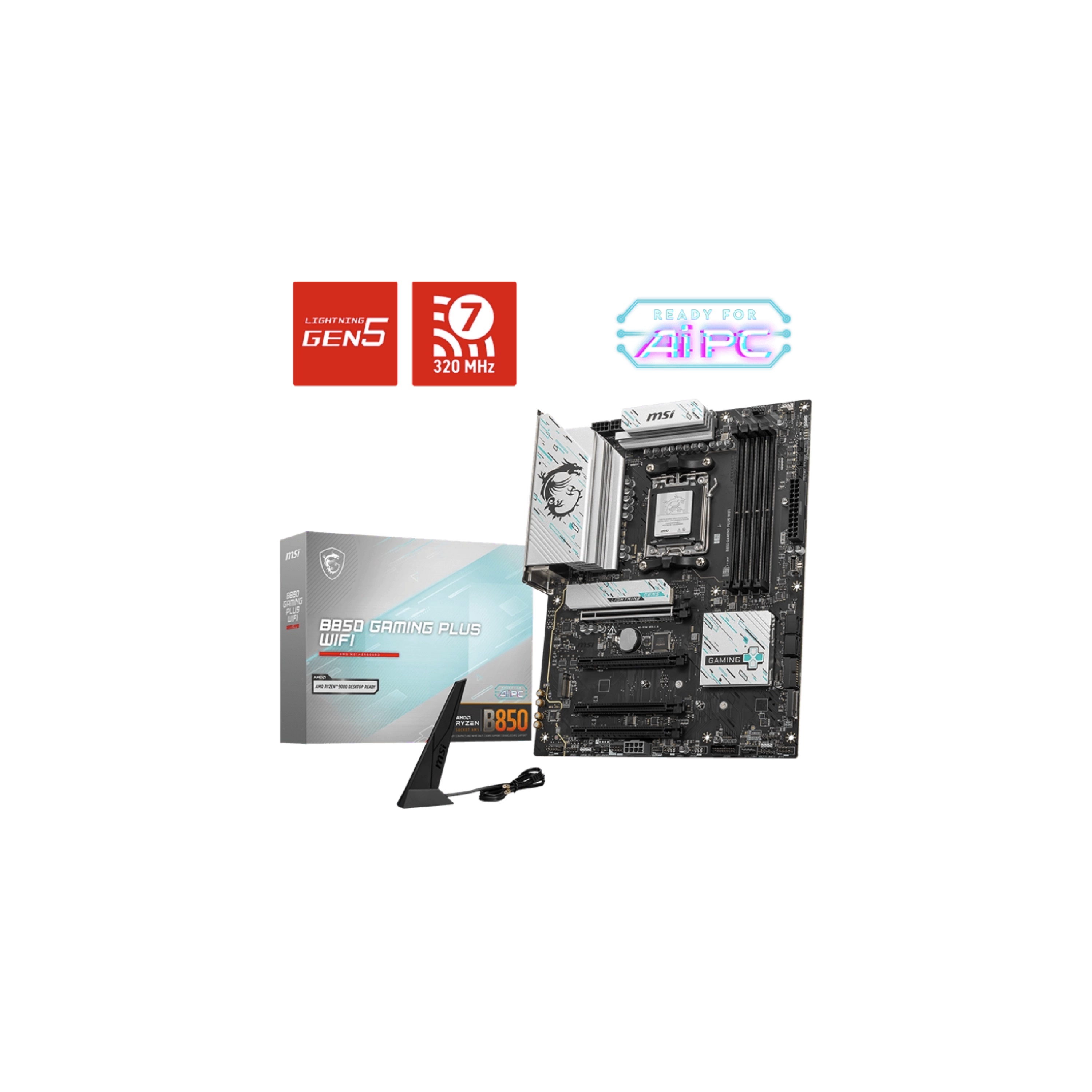 Motherboard MSI B850 GAMING PLUS WIFI AM5 DDR5 MSI B850 GAMING PLUS WIFI