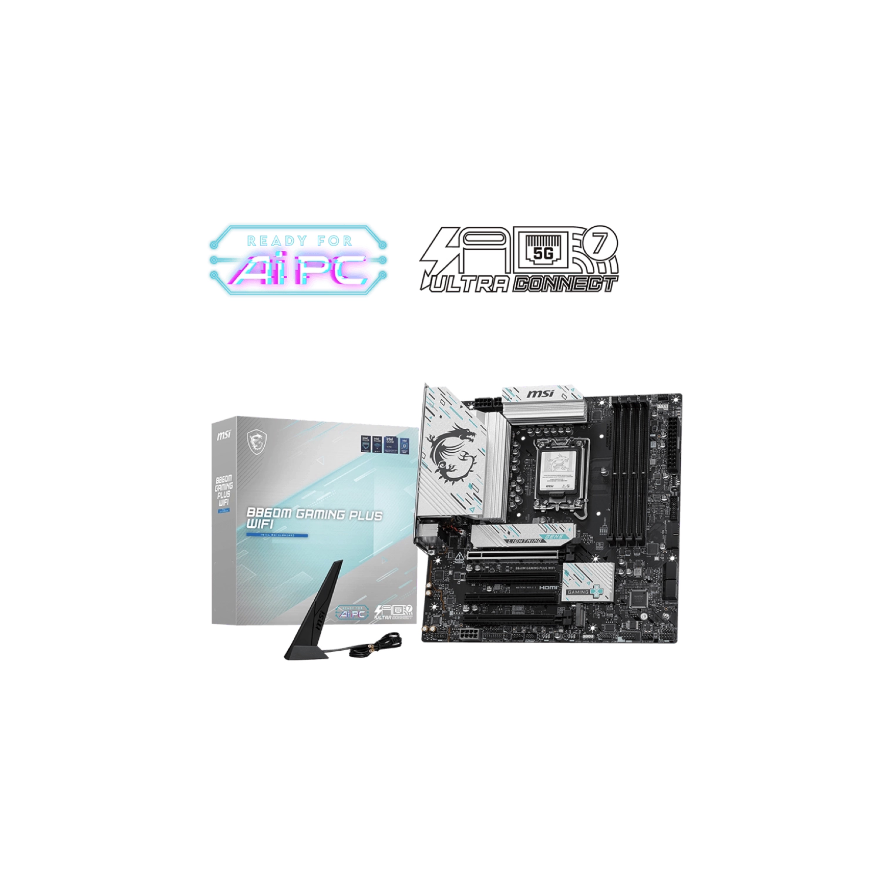 Motherboard MSI B860M GAMING PLUS WIFI DDR5  LGA 1 MSI B860M GAMING PLUS WIFI