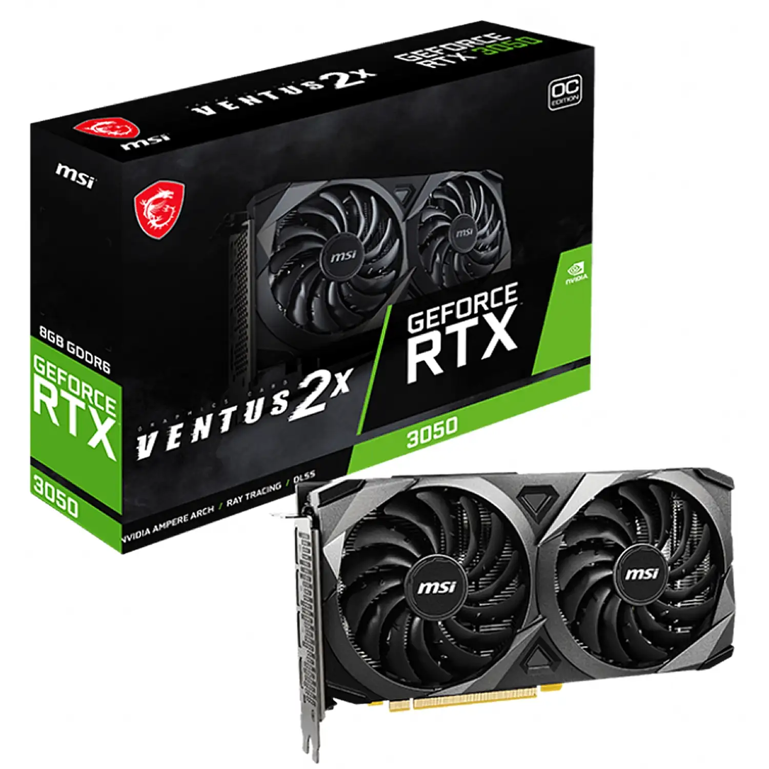 VGA MSI GeForce RTX 3050 VENTUS 2X 8G OC MSI 912-V397-448