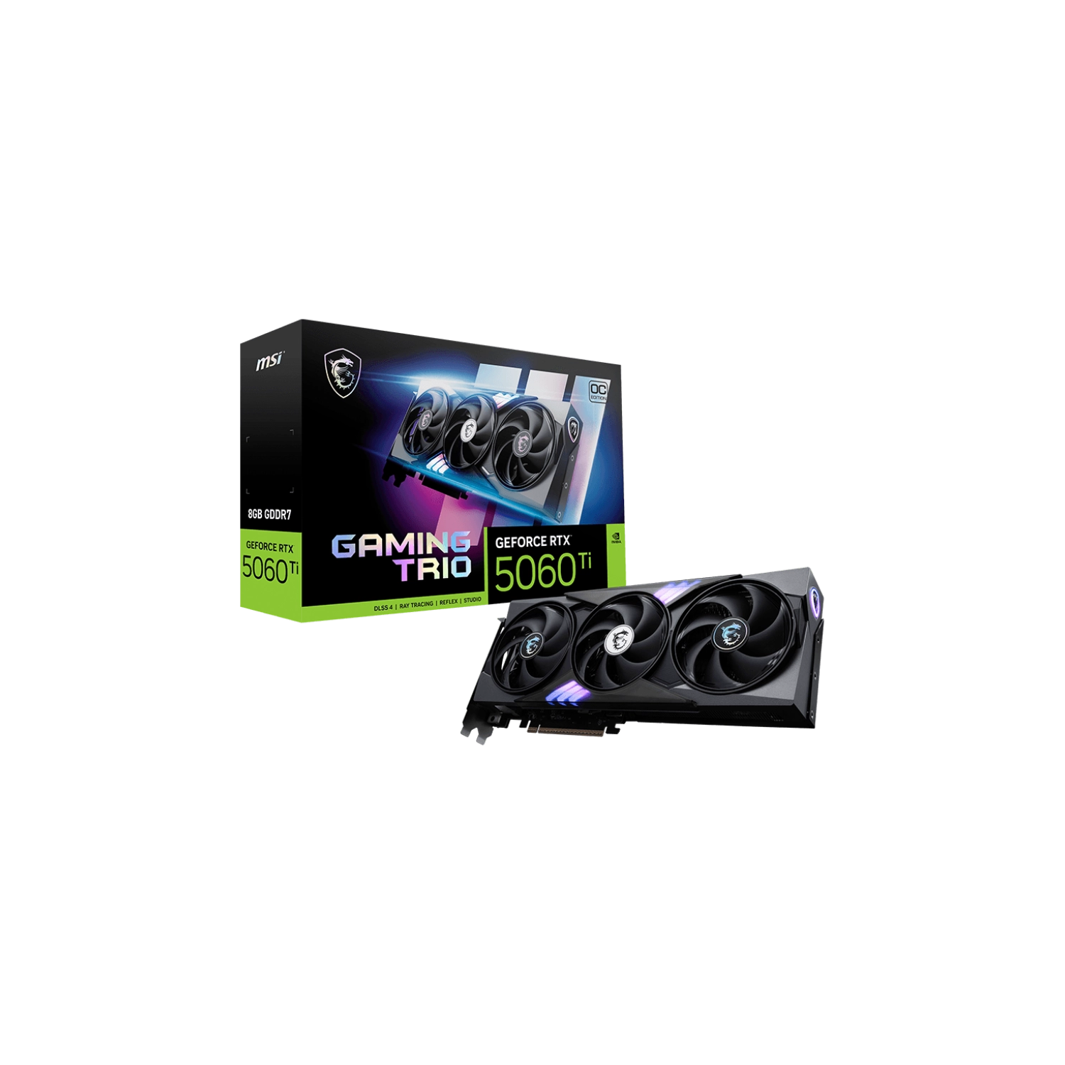 Placa MSI GeForce RTX 5060 Ti 8G GAMING TRIO OC MSI RTX 5060 Ti 8G GAMING TRIO OC