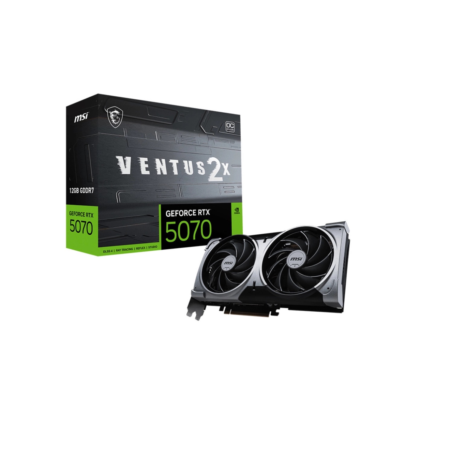 Placa MSI GeForce RTX 5070 12G VENTUS 2X OC MSI RTX 5070 12G VENTUS 2X OC