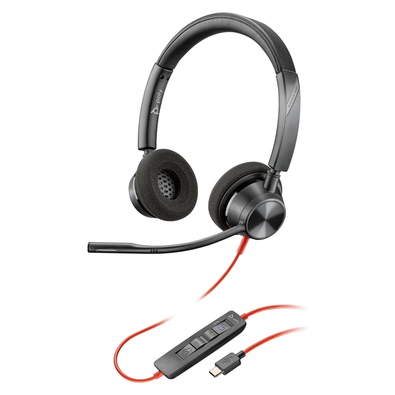 Auricular Poly Blackwire 3320 Teams USB-A POLY 76J16AA